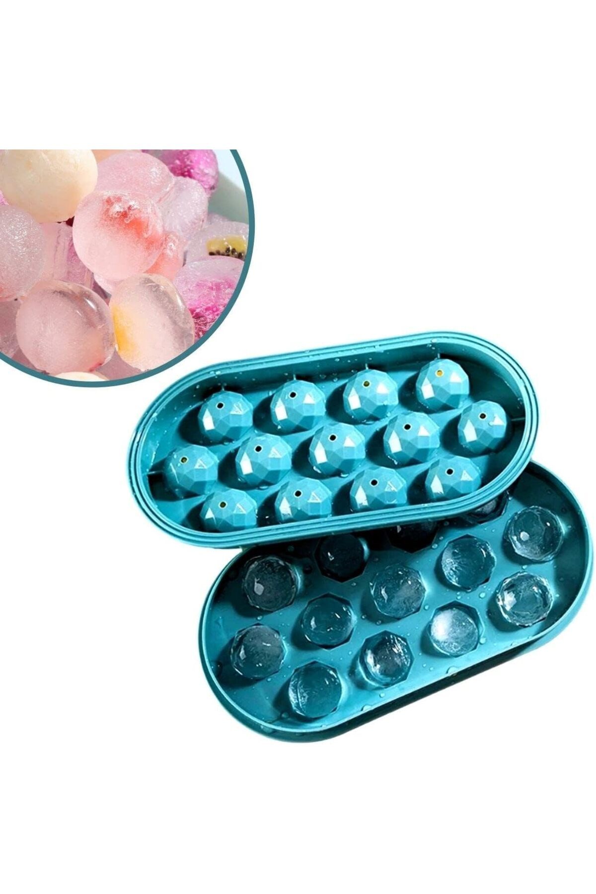 STOREMAX 13 Bölmeli Buz Yapma Kalıbı Silikon Renkli Şekilli Buz Küp Kalıbı Buzluk 890831