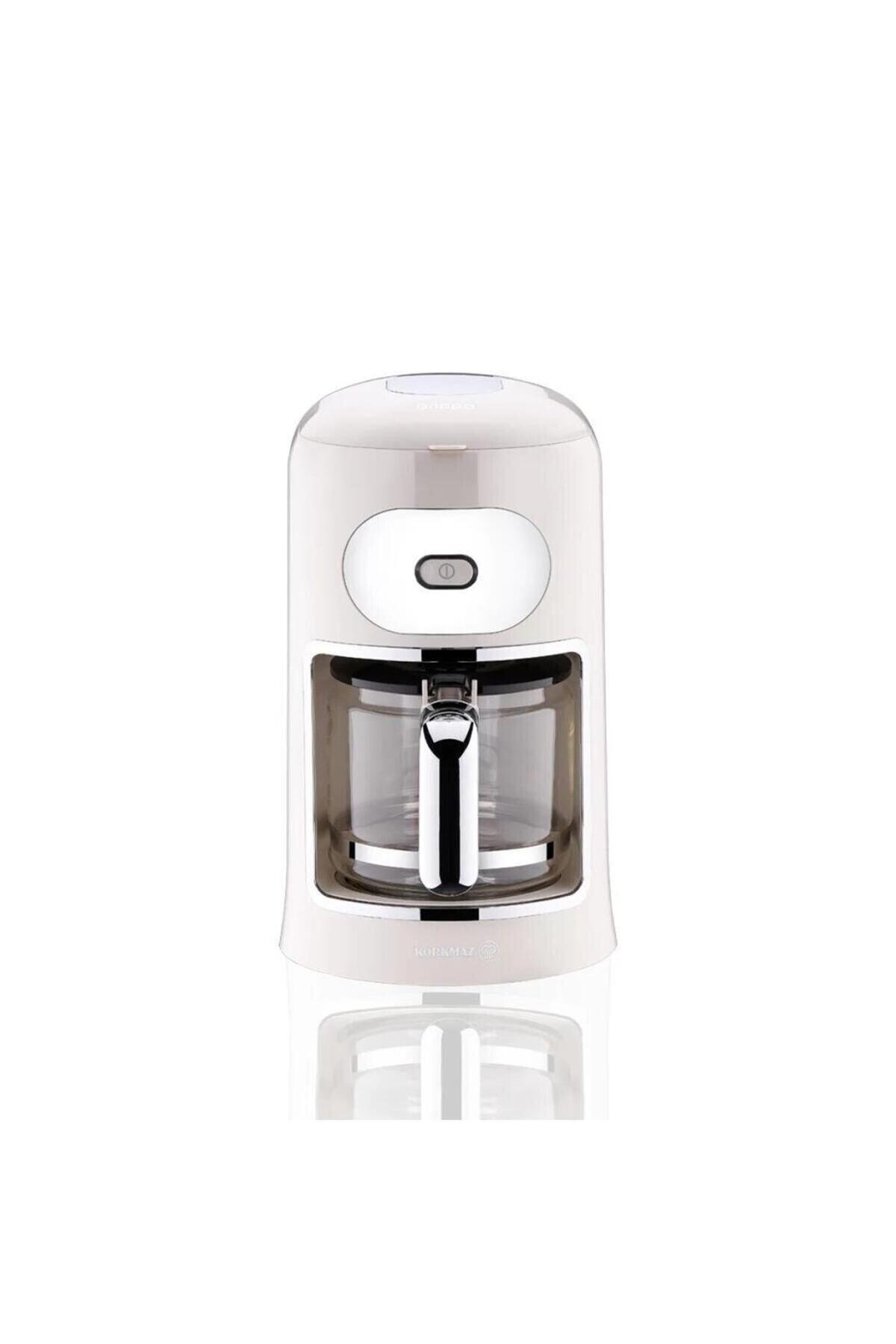 KORKMAZ Drippa Tek Tuşlu Vanilya Filtre Kahve Makinesi