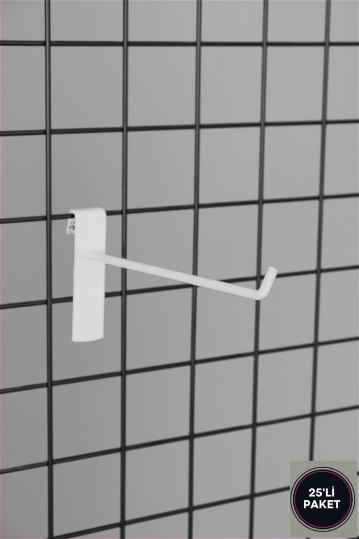 SMR MODERN RAF AHŞAP VE ÇELİK RAF SANAYİ Tel Panoya Beyaz Kanca