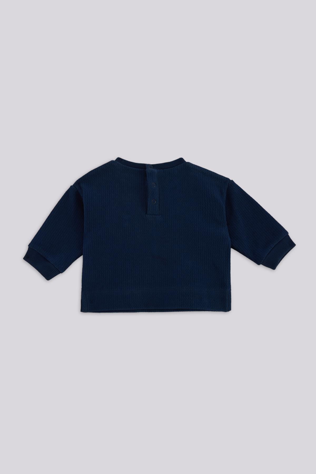 Layette BG Store Erkek Bebek Lacivert Sweatshirt fotoğrafı 3 (önizleme)