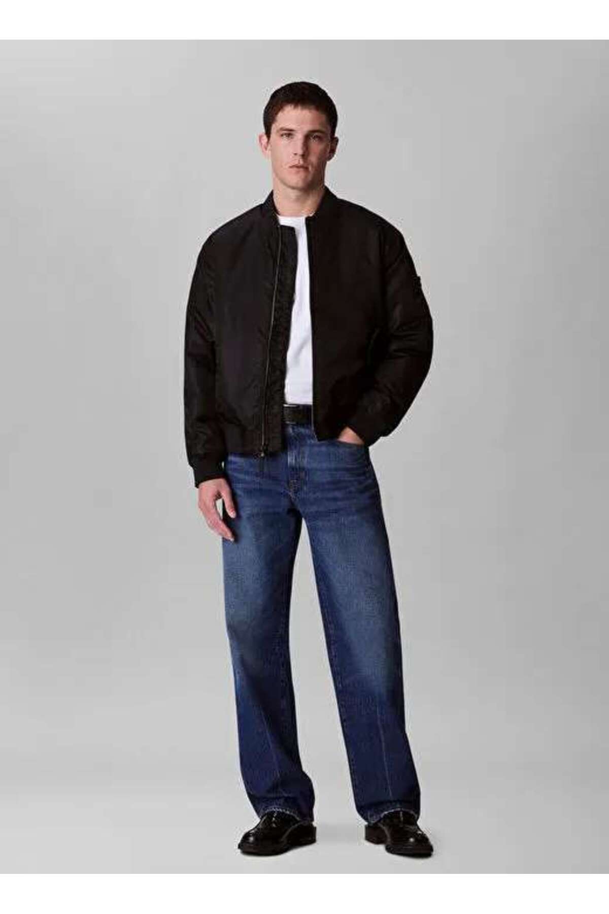 کلوین کلاین کاپشن مردانه مشکی LS JEANS HERO BOMBER