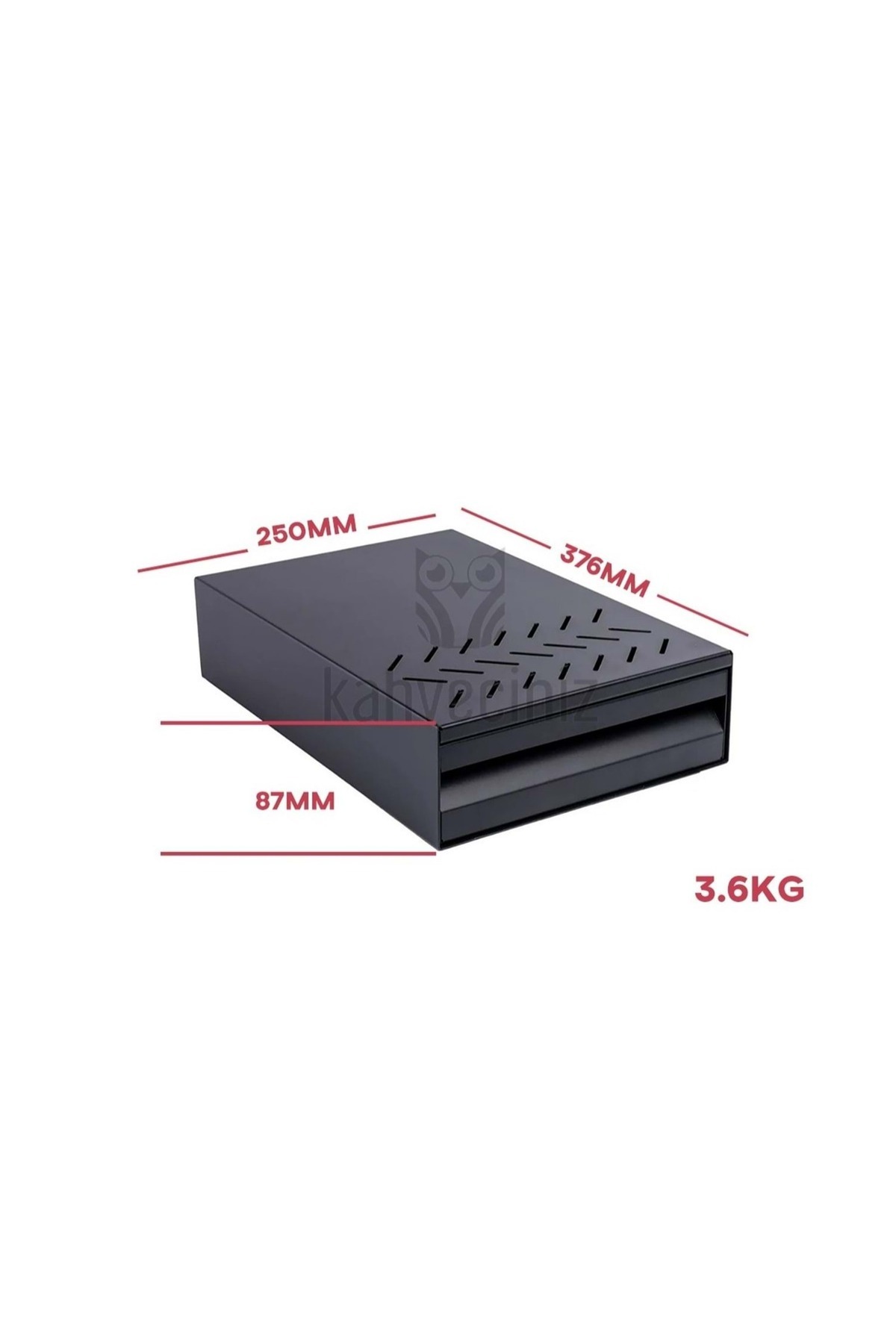 Kahveciniz SİYAH METAL KAHVE POSA ÇEKMECESİ - Fiyatı, Yorumları