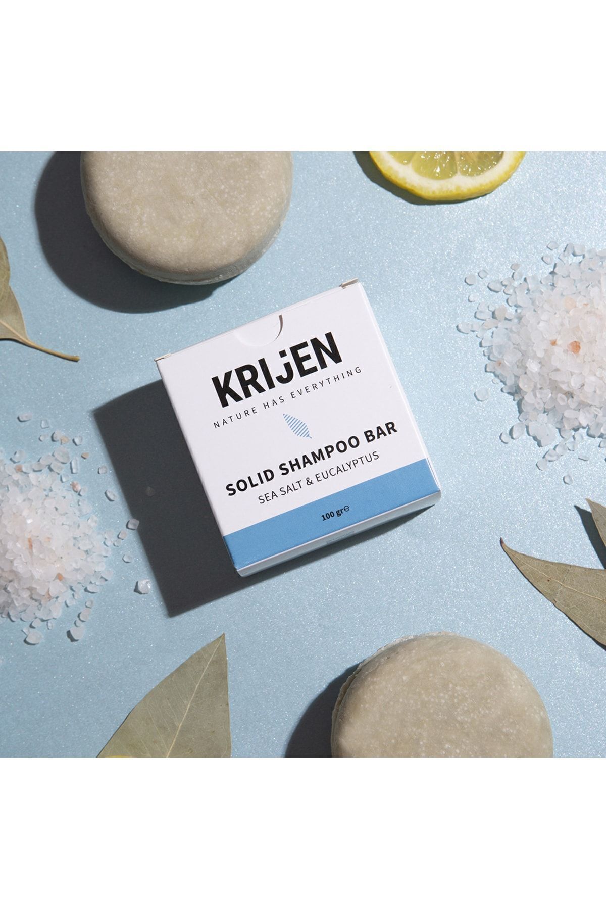 Deniz Tuzu & Okaliptus Katı Şampuan 100 gr | Mavi Kil & E Vitamini — DenizTuzu — تصویر 7 از 7