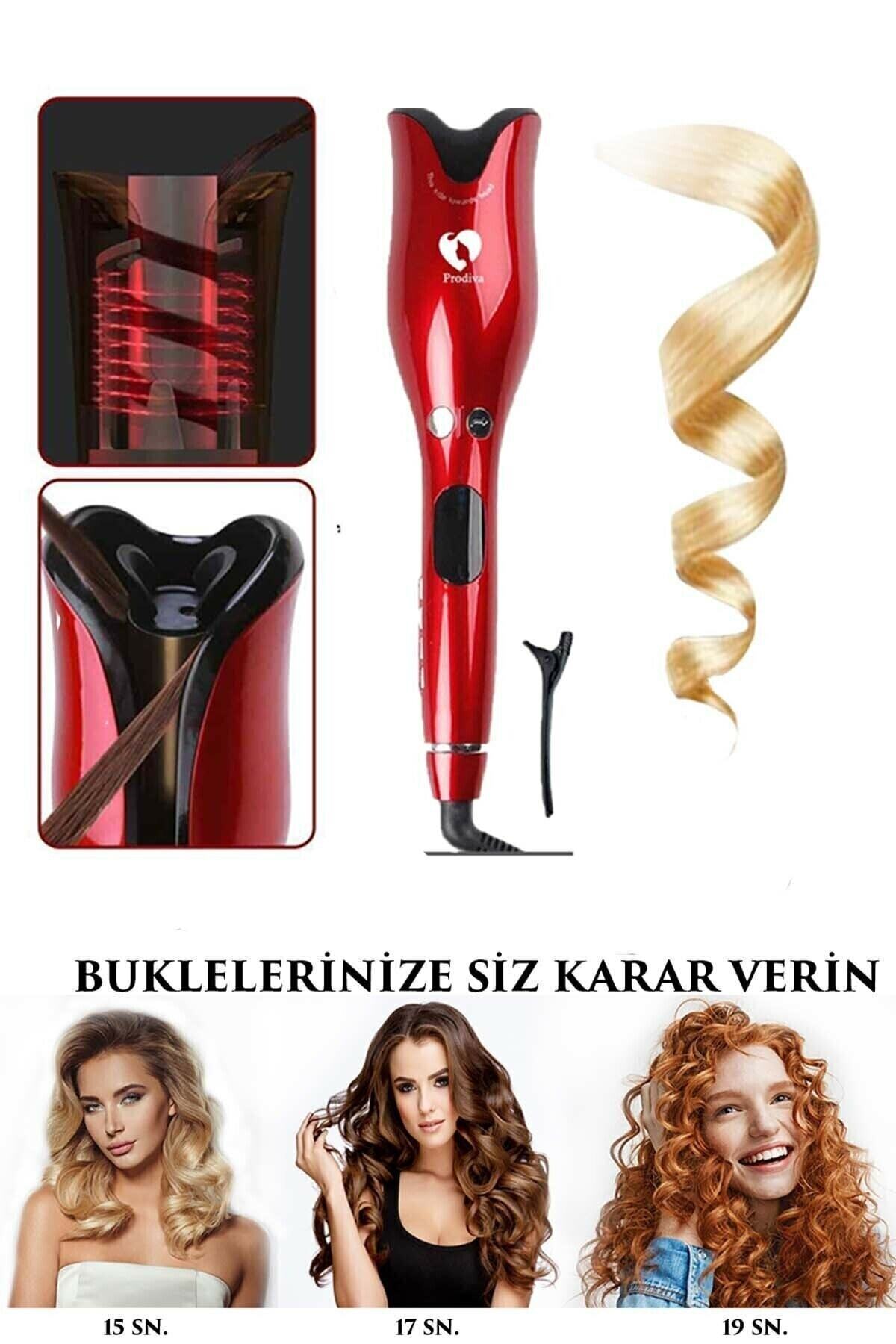 PRODİVA Red Rose Otomatik Saç Kıvırma Maşası FM