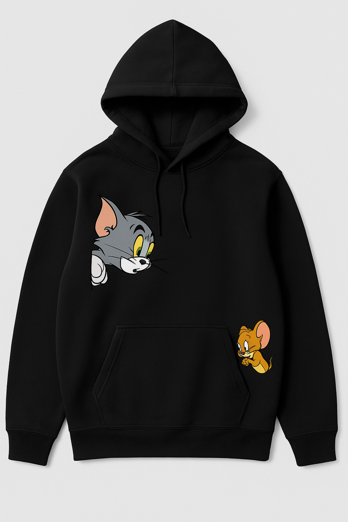 classy moda Hooded Sweatshirt - 3 Thread Ruched - Kangaroo Pocket