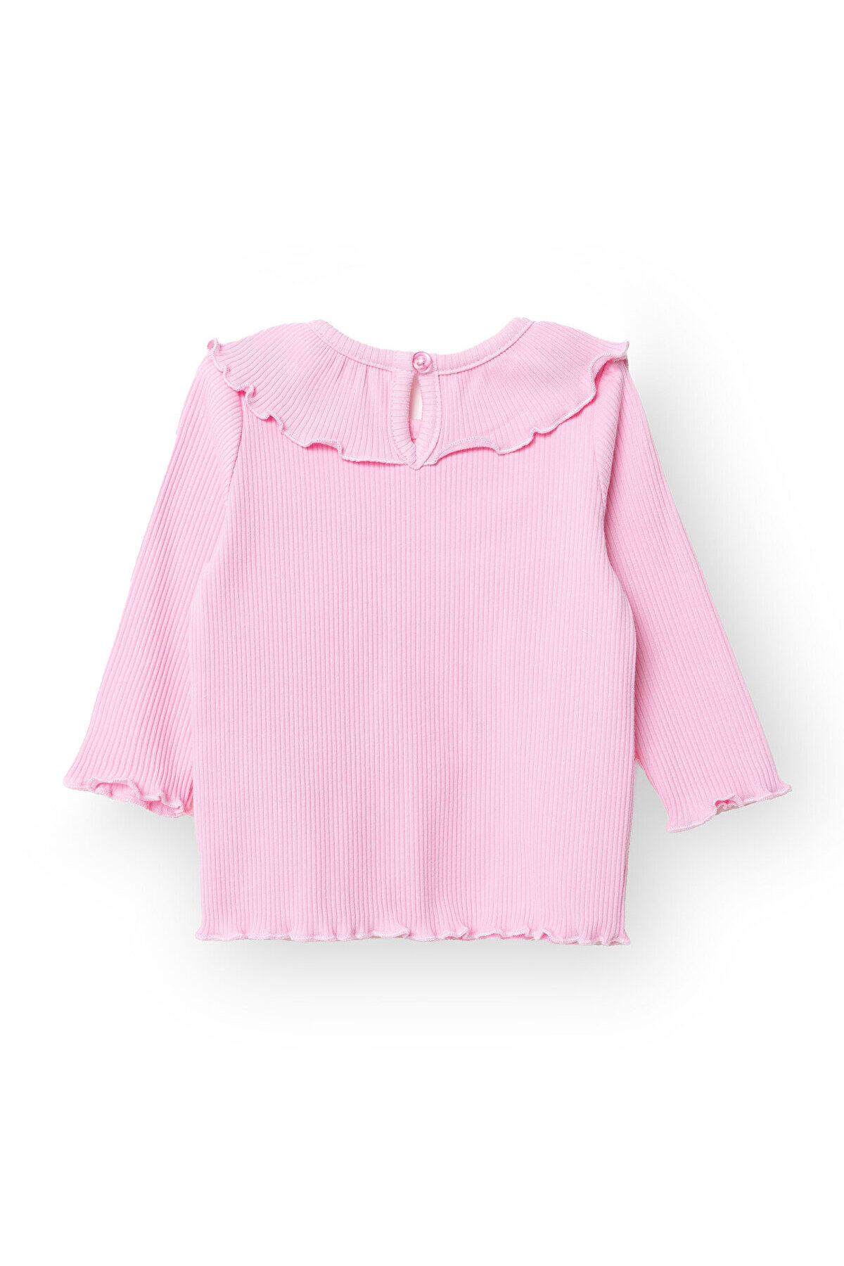 ebebek Hello Baby HelloBaby Kız Bebek Yenidoğan Sweatshirt Düğmeli Kaşkorse Bisiklet Yaka Uzun Kol fotoğrafı 2 (önizleme)