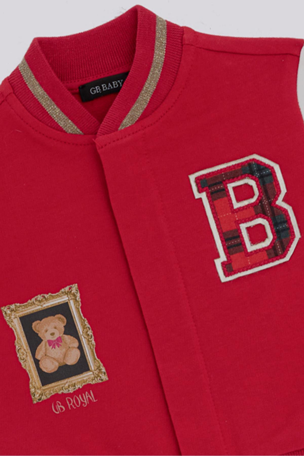 GB Baby BG Store Kız Bebek Kırmızı Ceket fotoğrafı 2 (önizleme)