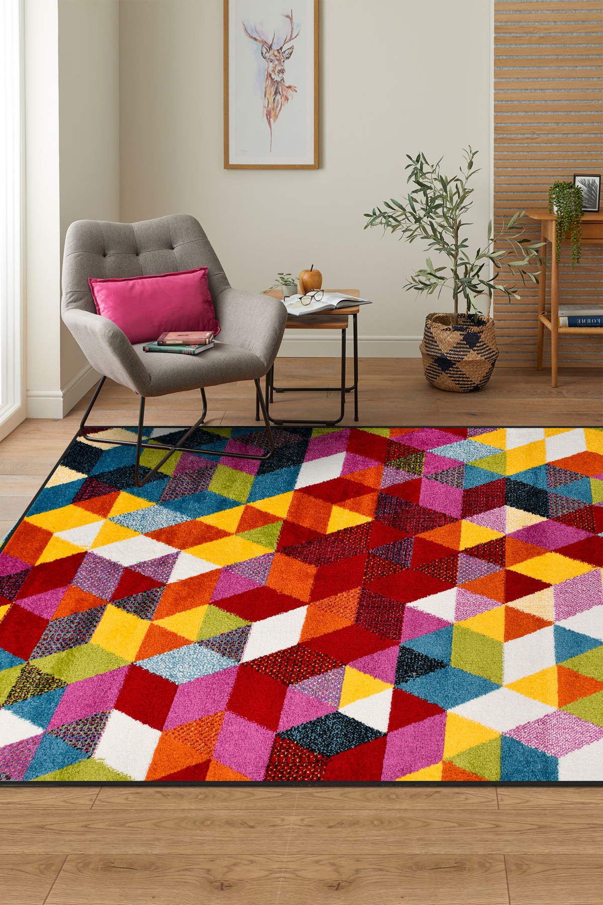 Colora Carpet Collection | Soft Color Square Carpet, Dustproof, Modern Design and Easy Cleaning