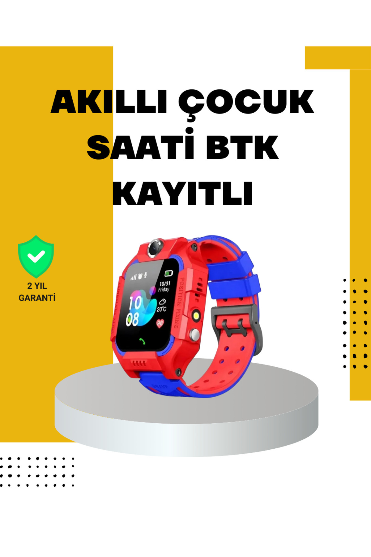 Tradivent Kamera ve GPS Konumlu Akıllı Çocuk Takip Saati