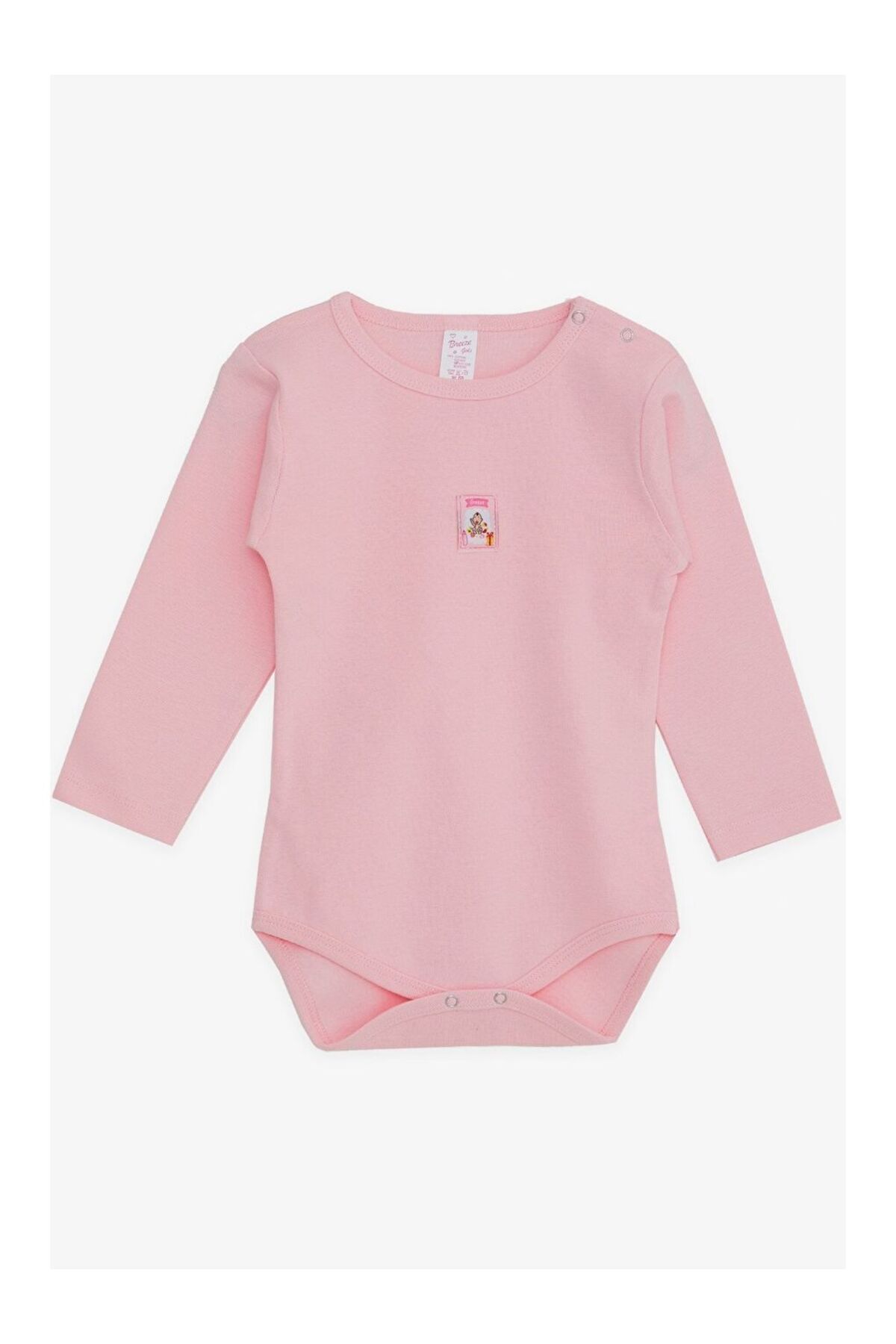 LC Waikiki Kız Bebek Çıtçıtlı Zıbın Body Bebek Baskılı Pembe (9 Ay-3 Yaş)