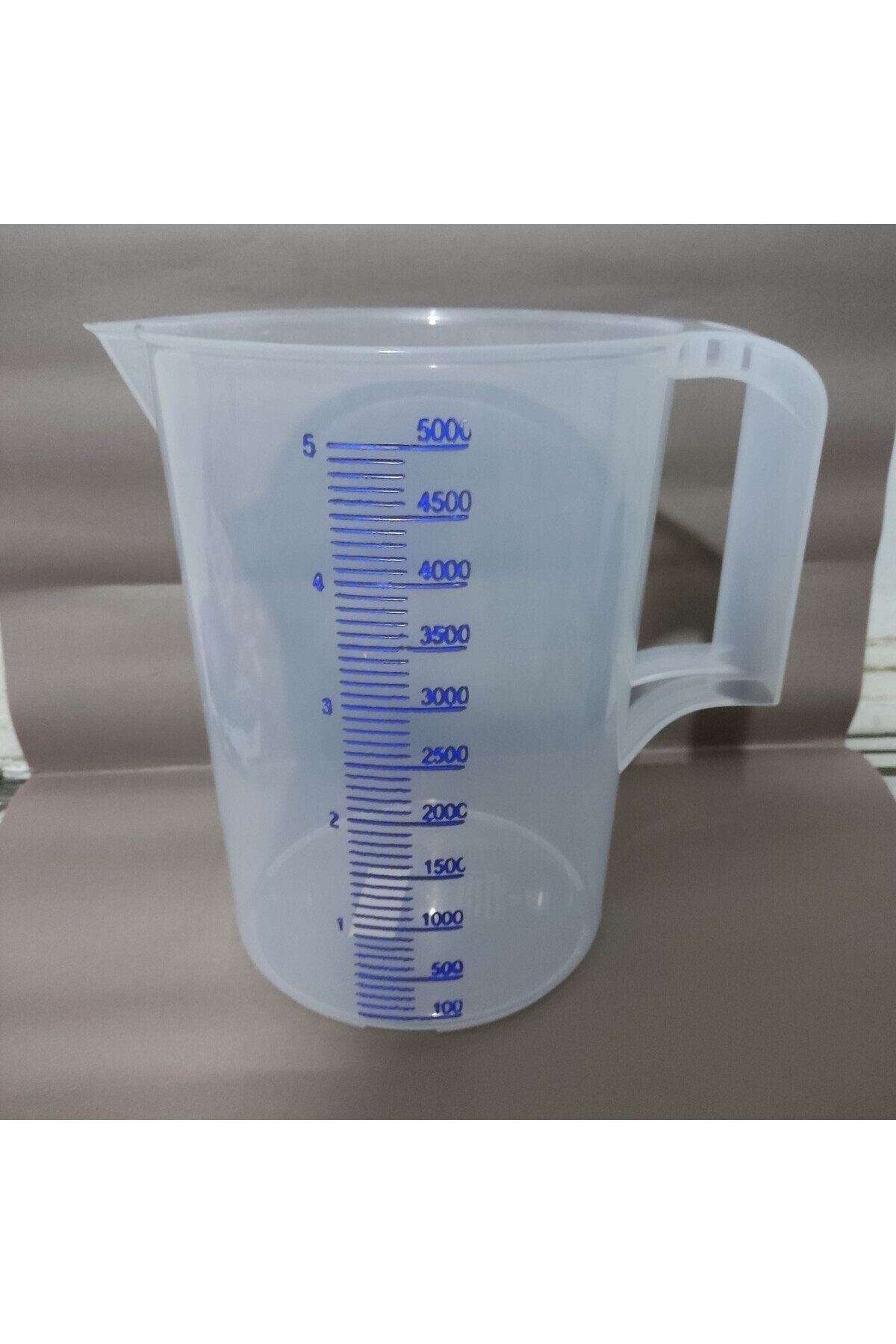 abnturk 5 Lt Ölçme Kabı – Şeffaf, Dayanıklı Plastik Mutfak Ölçü Kabı Süper Ürün