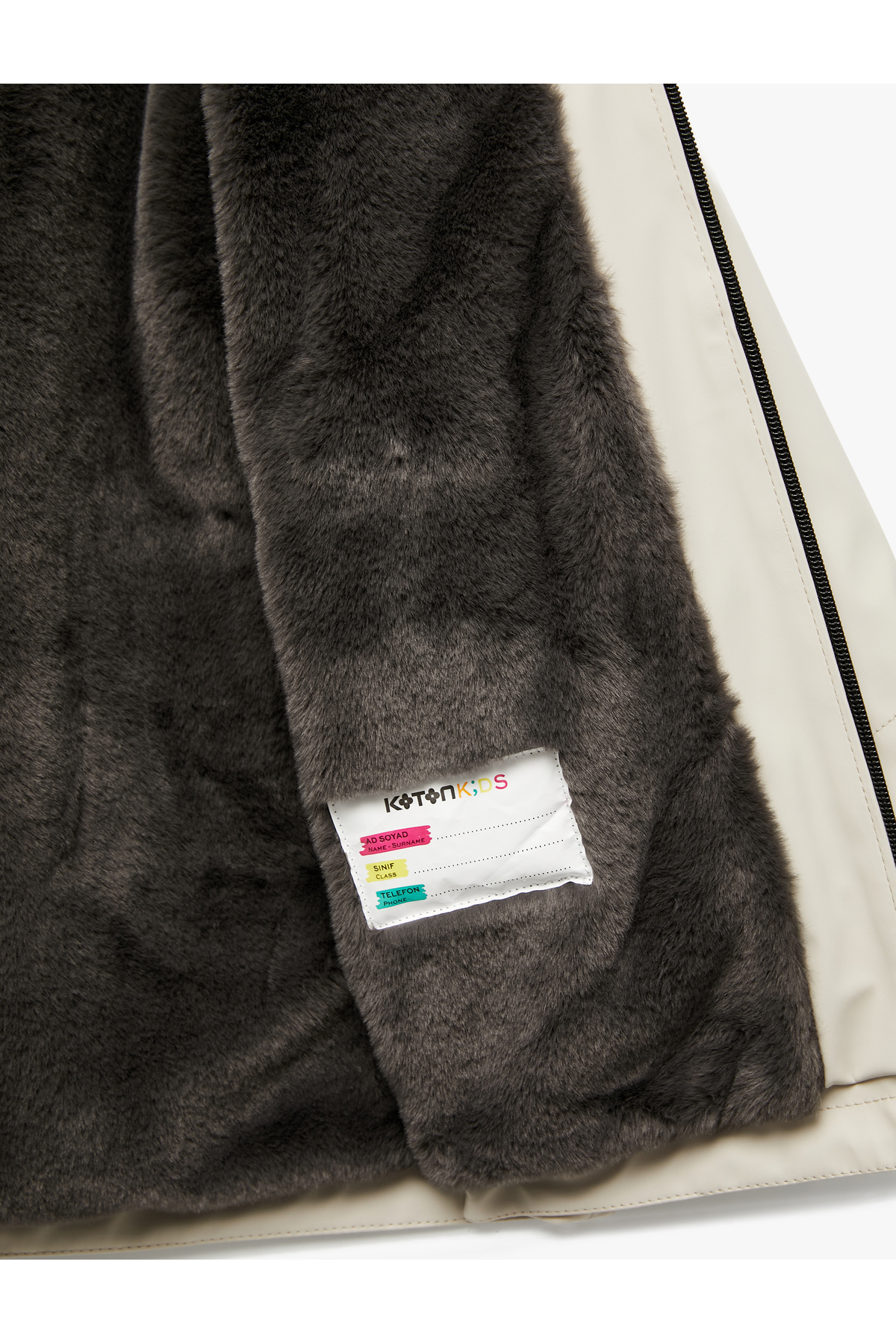 Koton Uzun Kollu Kapaklı Cepli Fermuarlı Kapşonlu Yağmurluk fotoğrafı 4 (önizleme)