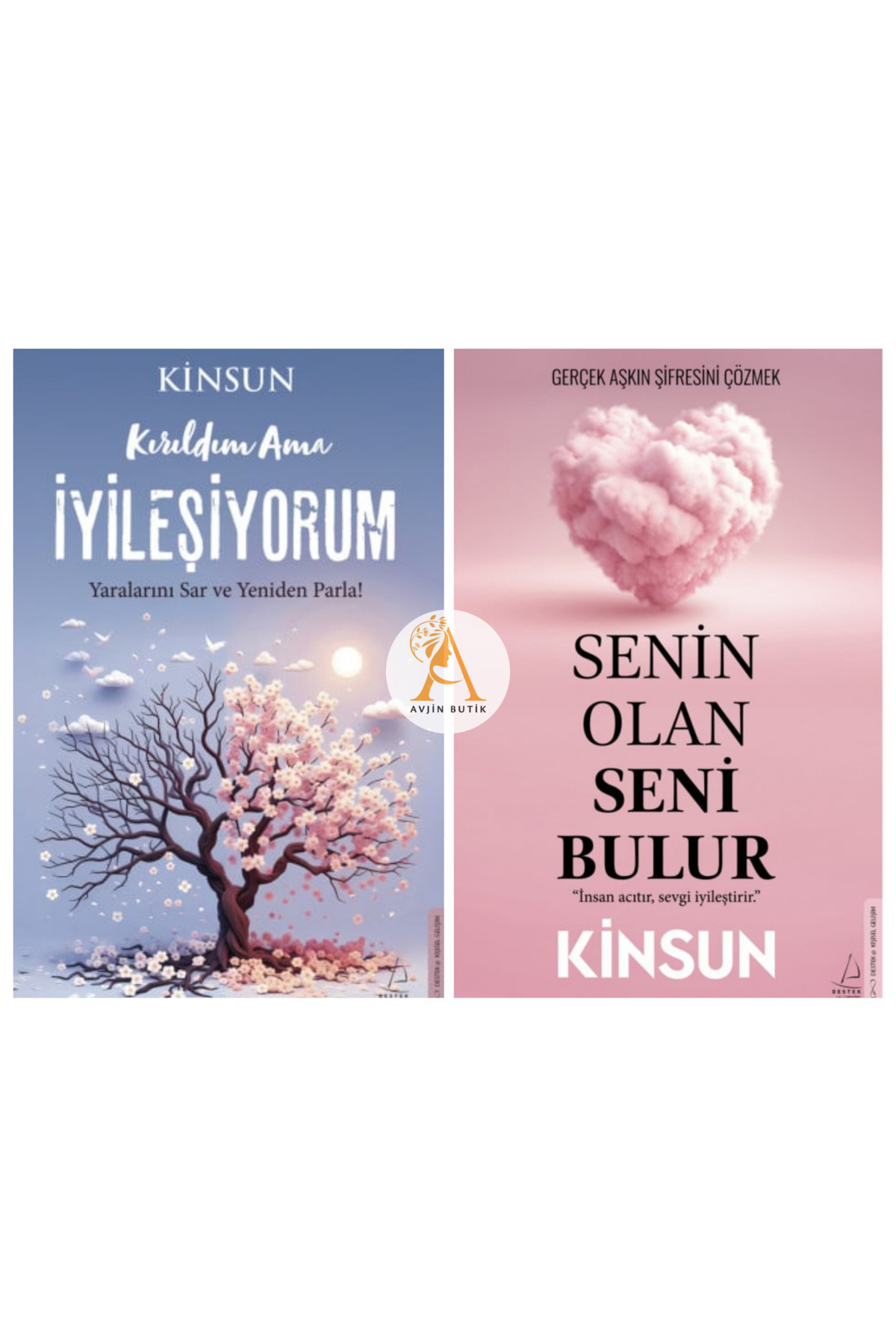Destek Yayınları Kırıldım Ama İyileşiyorum/Senin Olan Seni Bulur/Kinsun/2 Kitap Set