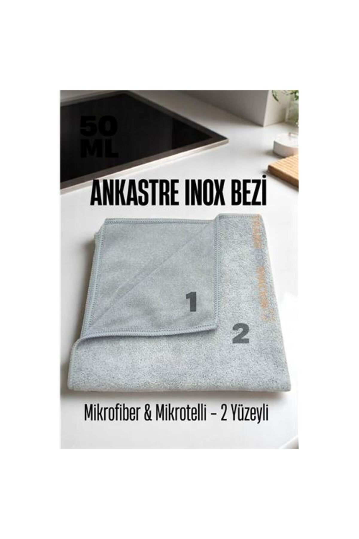 fantastik store Turk Çift Yüzeyli Ankastre Bezi - Oack Fırın Barbekü Mikrodalga Temizlik Bezi