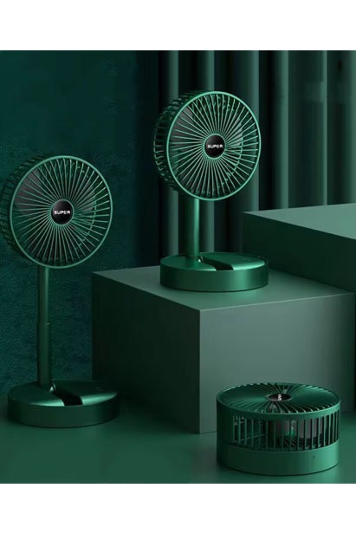 avensyy Katlanabilir Uzayabilir Taşınabilir Kablosuz Şarjlı Portatif Masa Üstü Fan