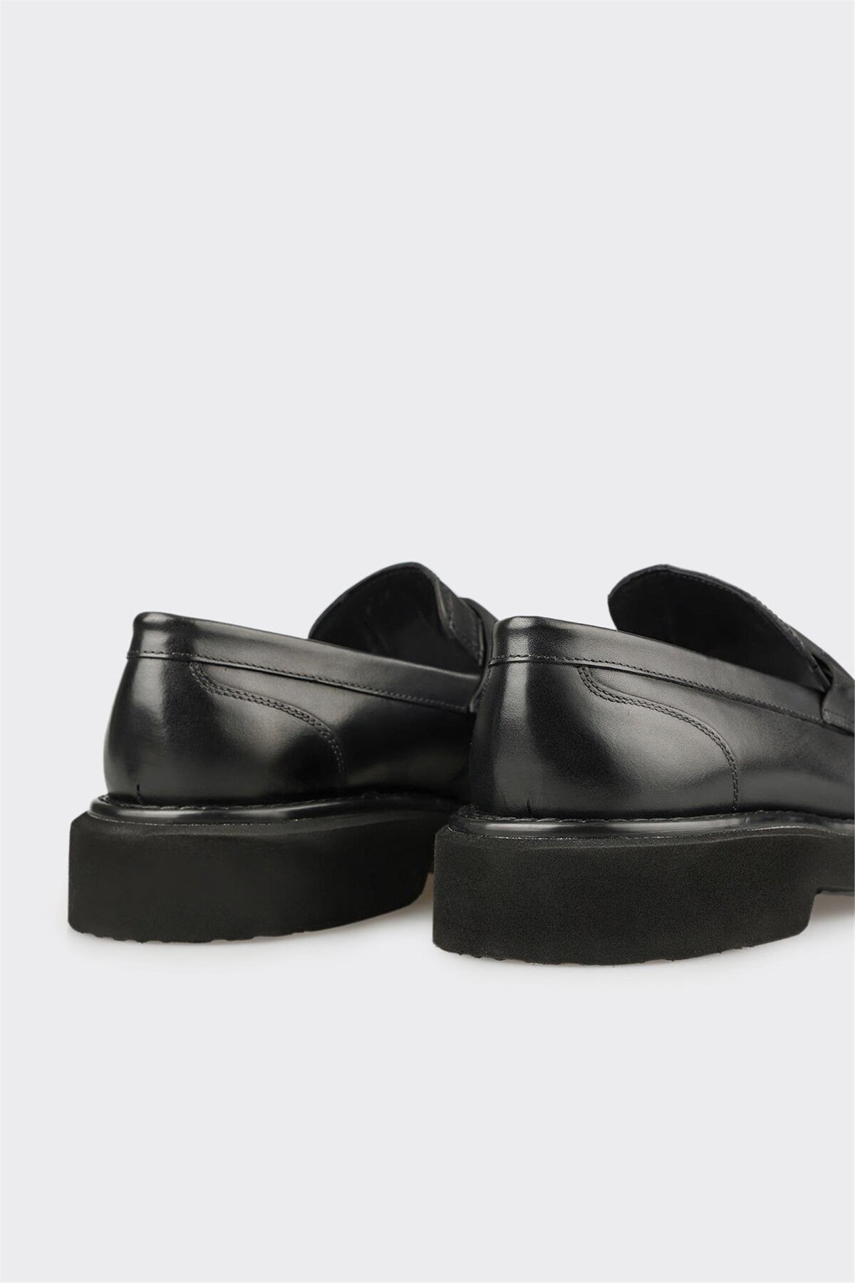 Elle Shoes Siyah Deri Erkek Günlük Ayakkabı görsel 5