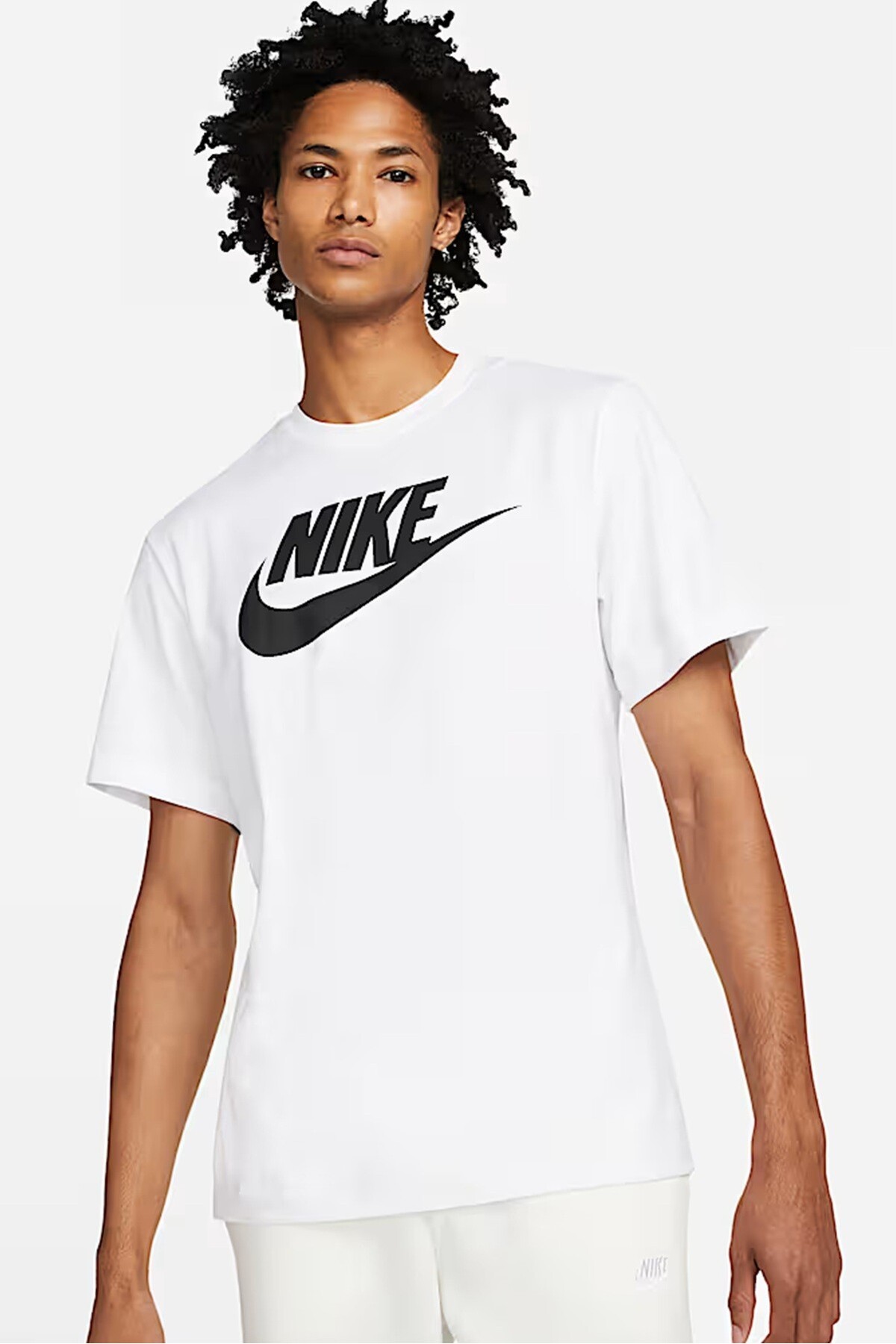 تی‌شرت ورزشی طرح Futura Swoosh Logo، تی‌شرت طرح‌دار سفید، یونیسکس نایکی تی شرت ورزشی Nike