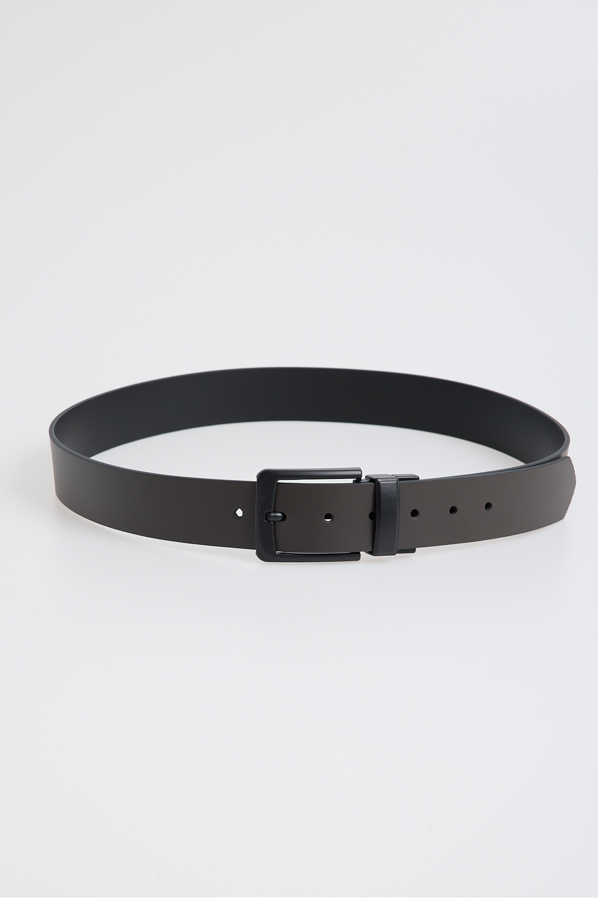 Garbalia  Neolit Çift Taraflı Kullanılabilen Siyah Kahverengi 2 Renkli Döner Tokalı Erkek Kemeri - Görsel 4