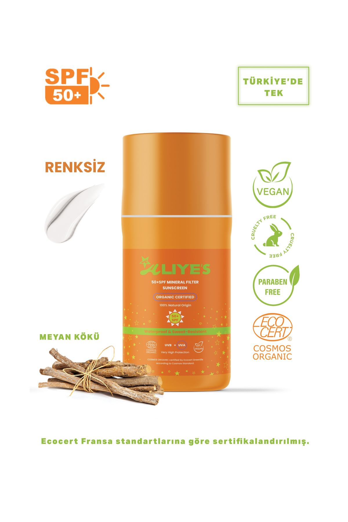 Aliyes Organik Güneş Kremi & Gece Yağı Seti – Hediye Mıknatıslı Kutu + Plaj Çantası — ALIYES Premium 001 — تصویر 4 از 9