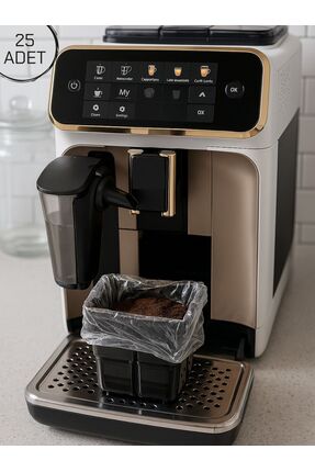 Shal&Shal 4 Al 3 Öde 25 Adet Kahve Makinesi Posa Haznesi Poşeti (17CM X 25CM)...