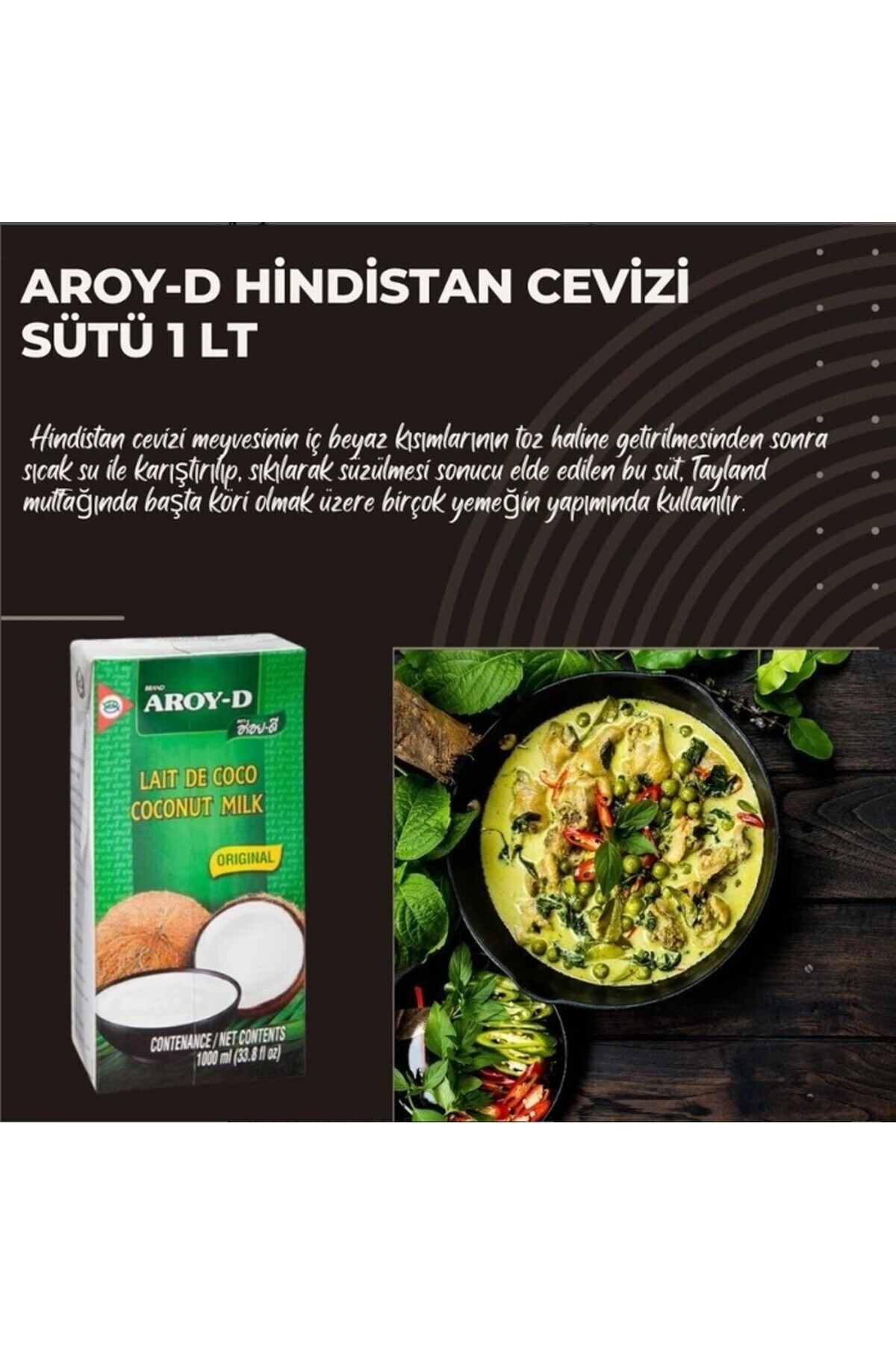 Aroy D Aroy-d Hindistan Cevizi Sütü 1 lt