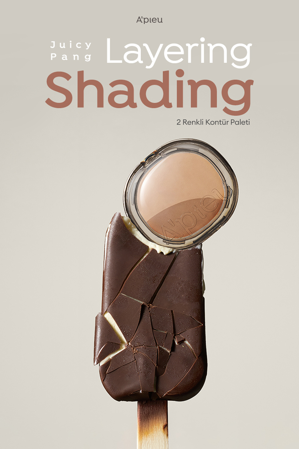 İki Renkli, Sıcak Alt Tonlu Kontür Paleti A'PIEU Juicy-Pang Layering Shading (01 Warm Layer) — قهوه‌ای 111633 — تصویر 8 از 8