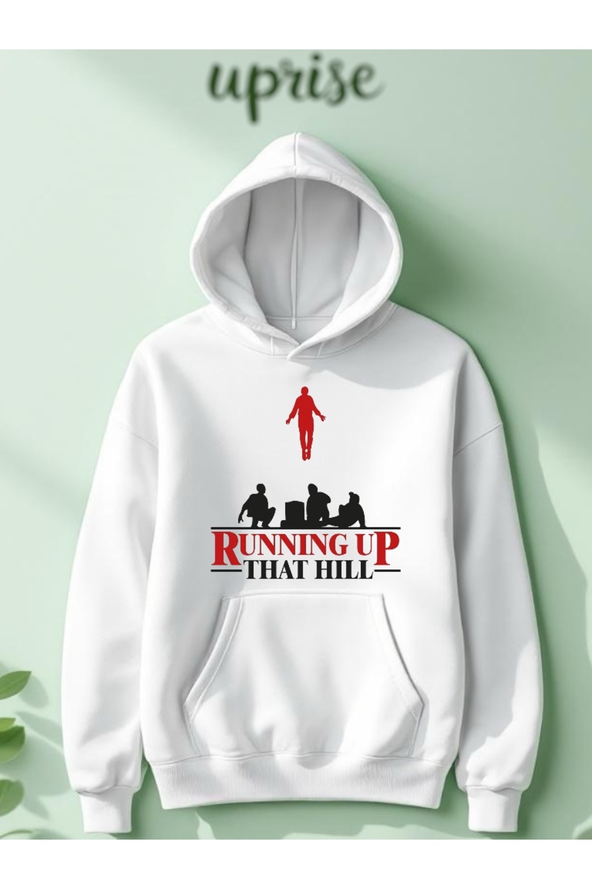 Vordevia Stranger Things Baskılı Pamuklu 3 İplik Oversize Sweatshirt