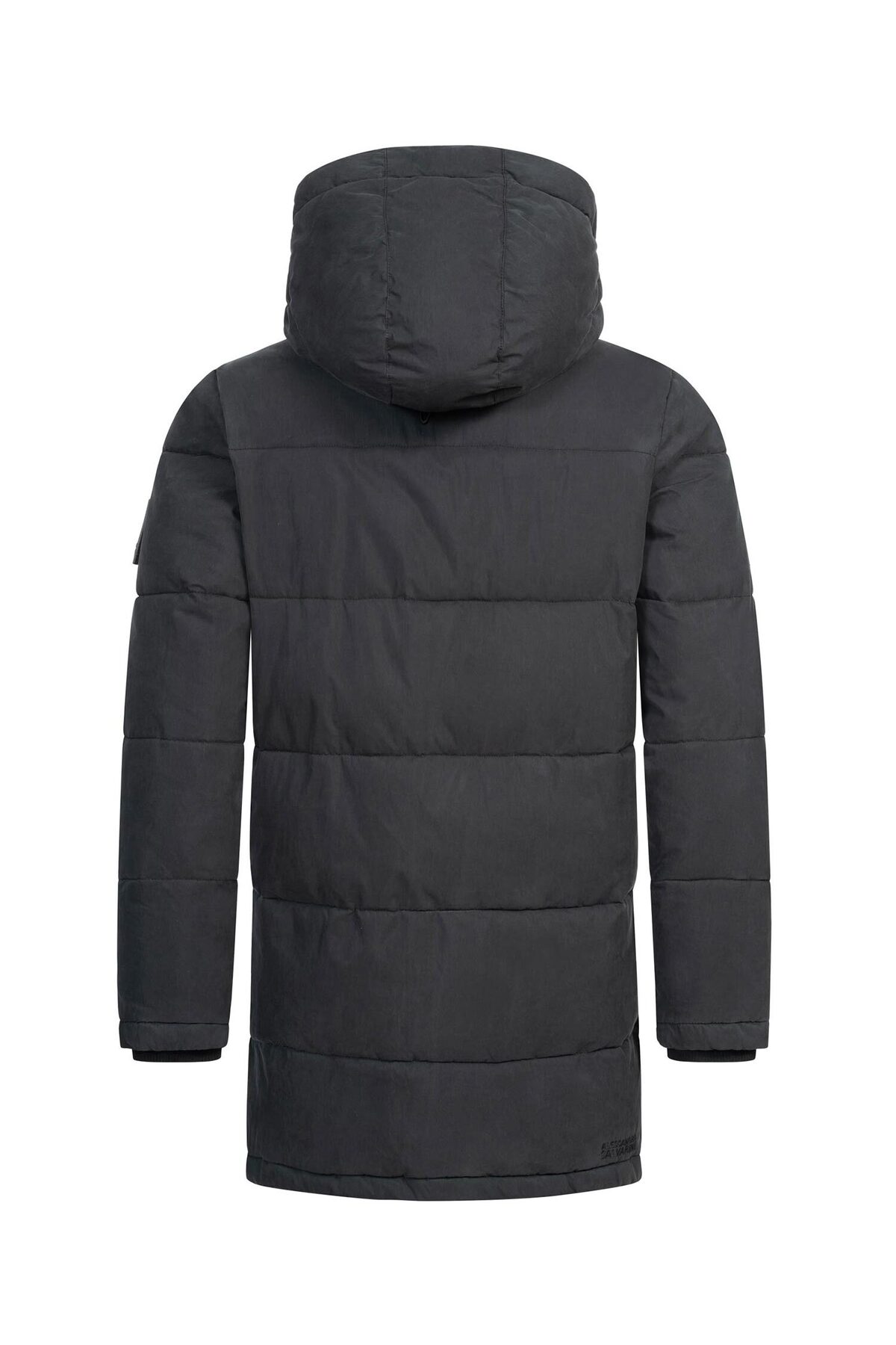 ALESSANDRO SALVARINI Giacca Invernale Uomo AS458 – Trapuntata In Misto Cotone, Cappuccio Rimovibile, Taglie S-3XL