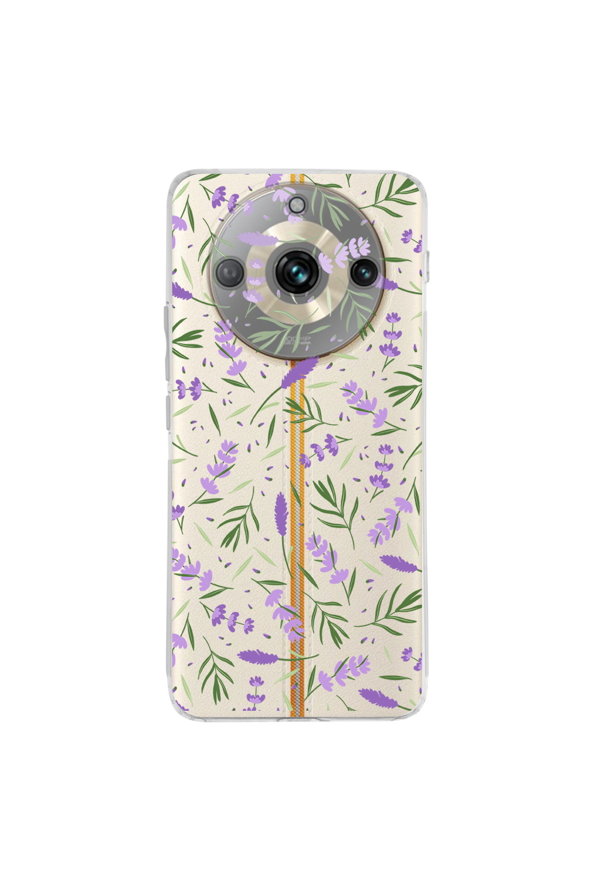 Realme 11 Pro İle Uyumlu Water Color 3 Baskılı Kamera Korumalı Şeffaf Kılıf