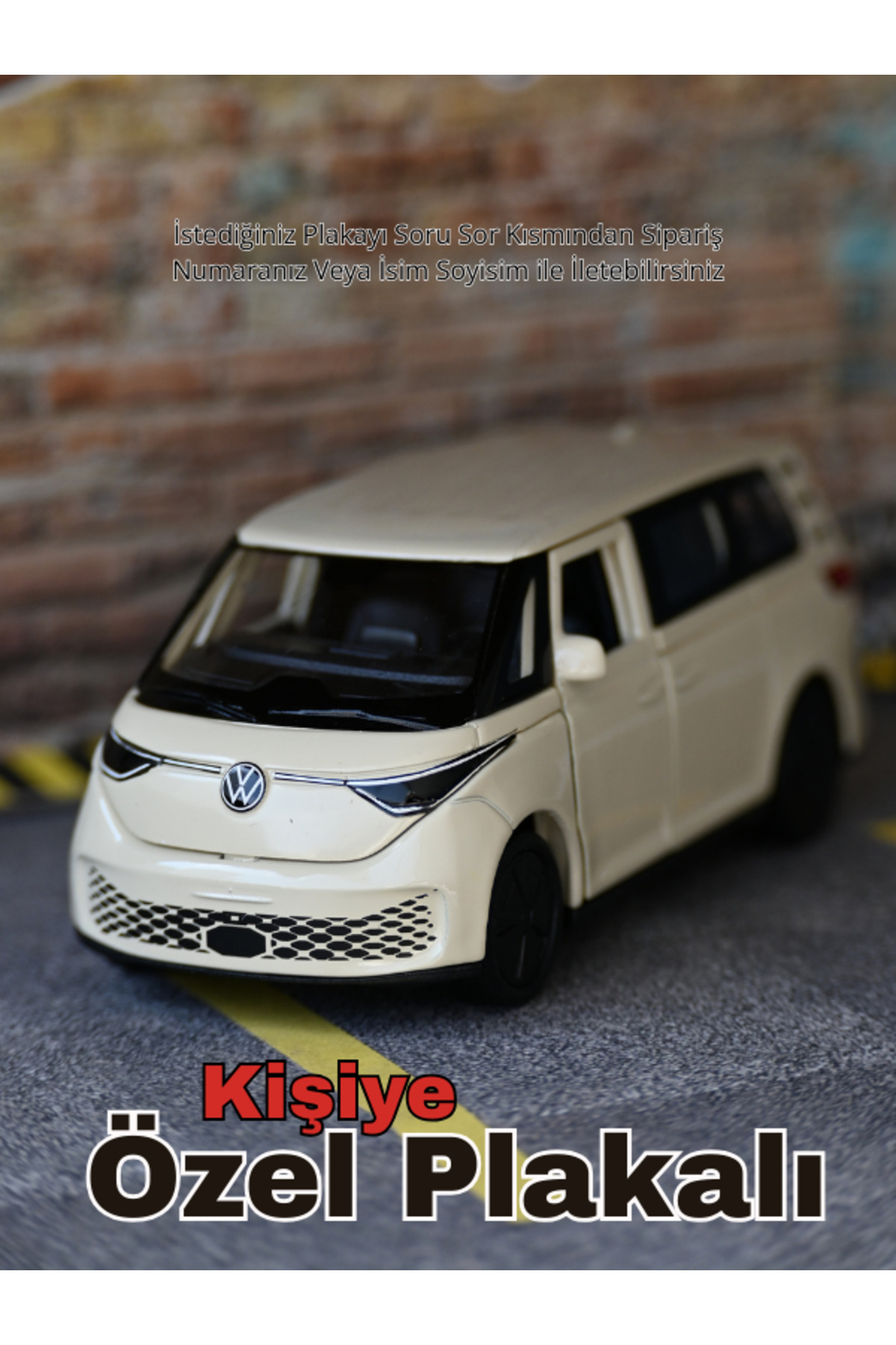 bebeym Volkswagen Elektrikli ID-Buzz Metal Araba - Volkswagen
