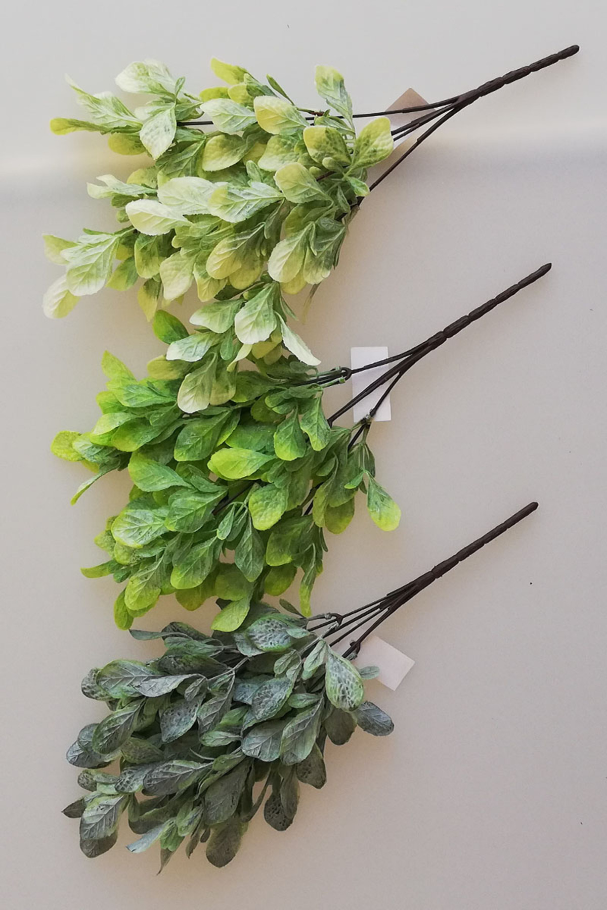 Artificial 5 Branches Powdered Vegetable Bundle Set of 3