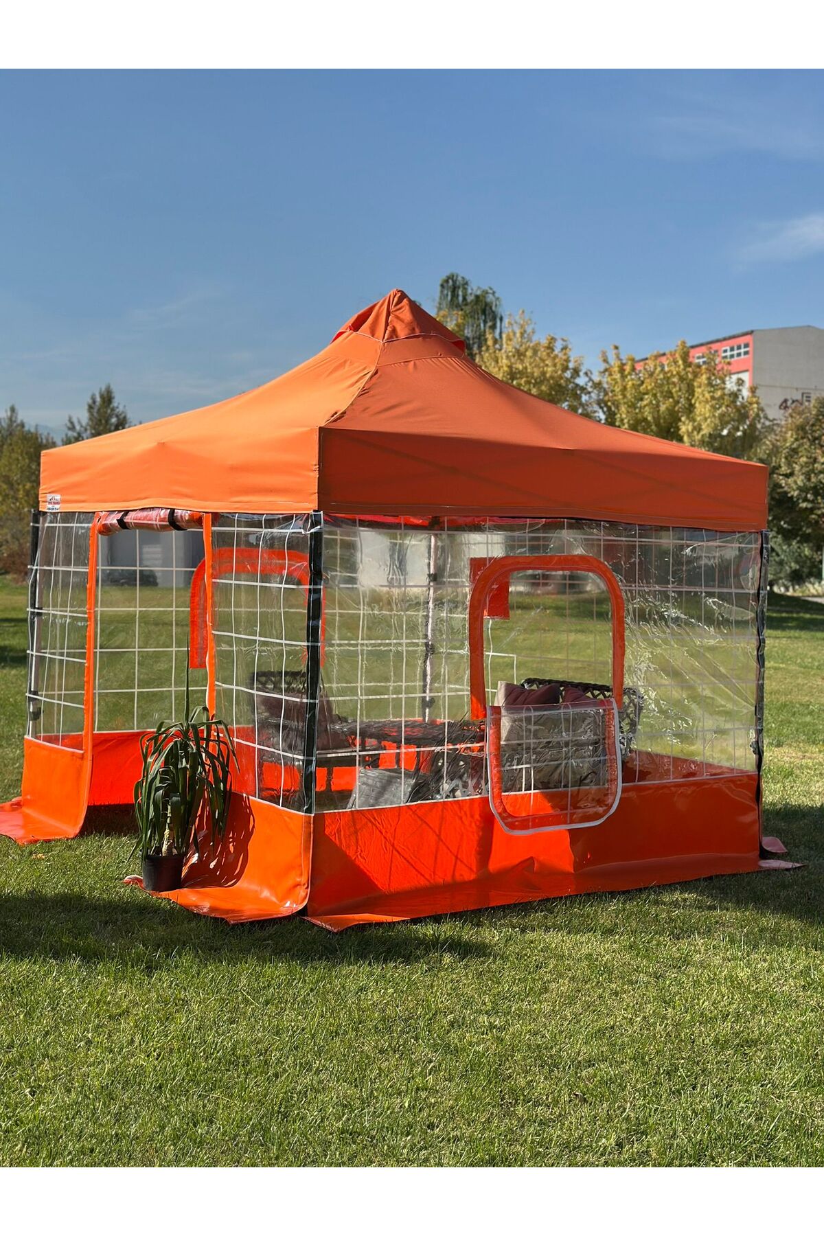 SEVİLBRANDA KATLANIR GAZEBO KIŞ BAHÇESİ 3x3 mt