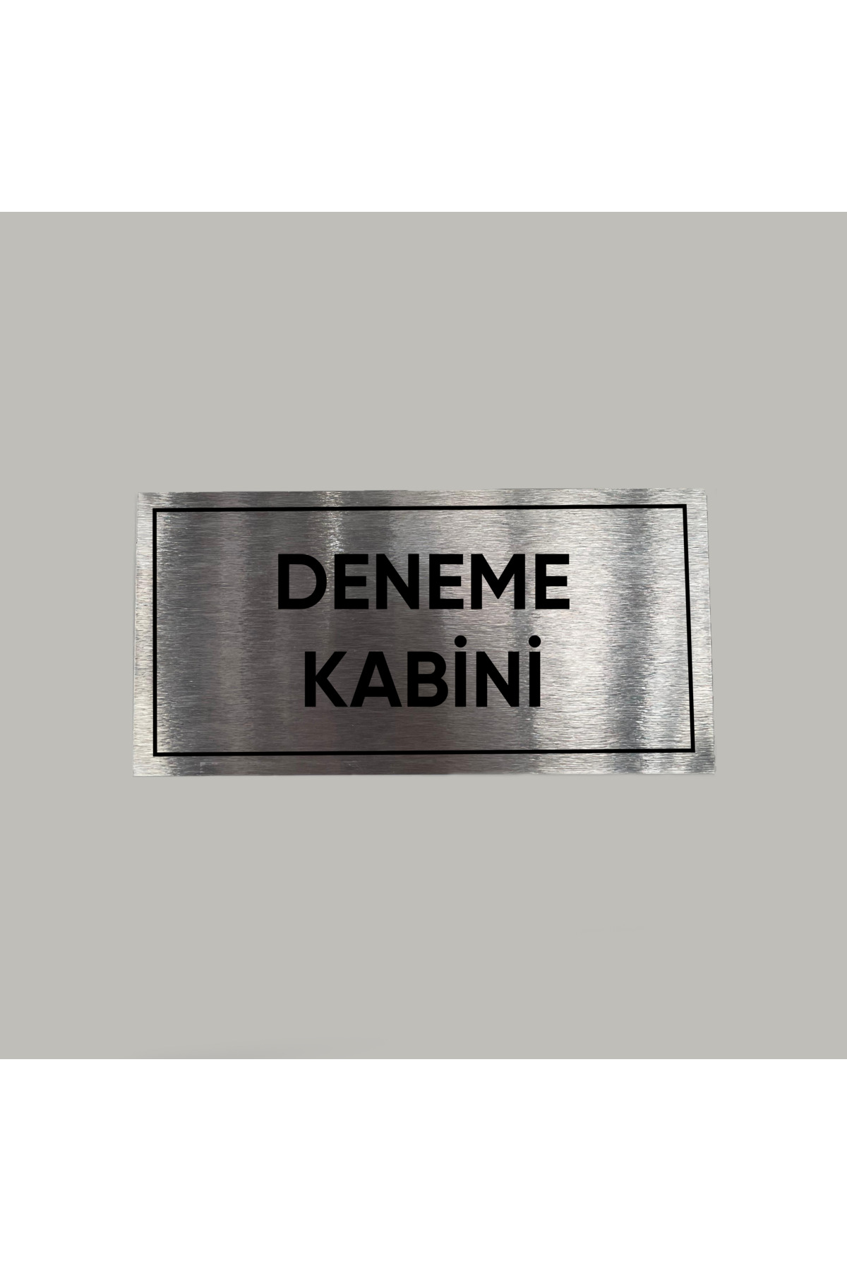Aluminium Door Name Trial Cabinet Printed Adhesive Back 10x20 CM