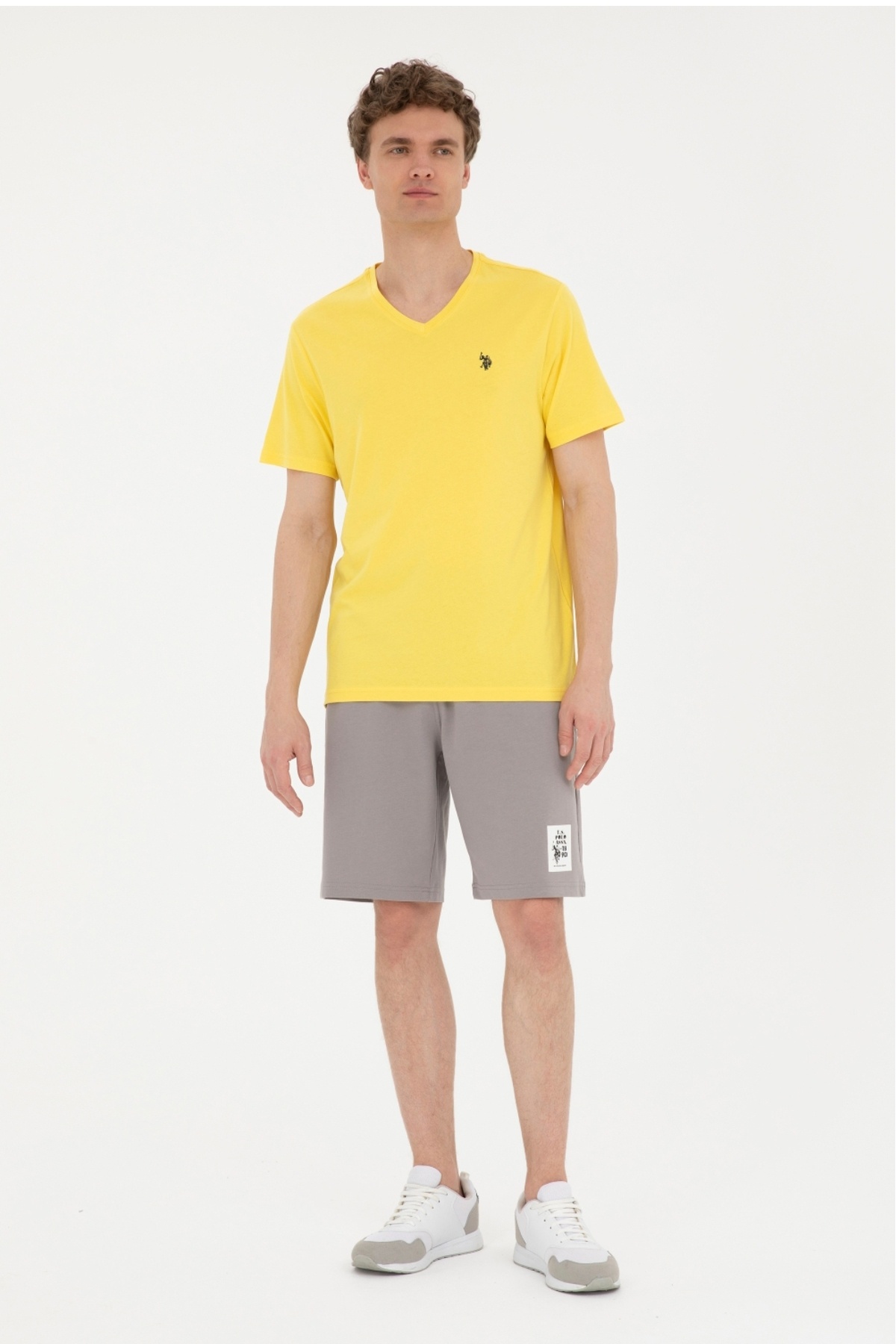 U.S. Polo Assn. Erkek Koyu Gri Örme Şort