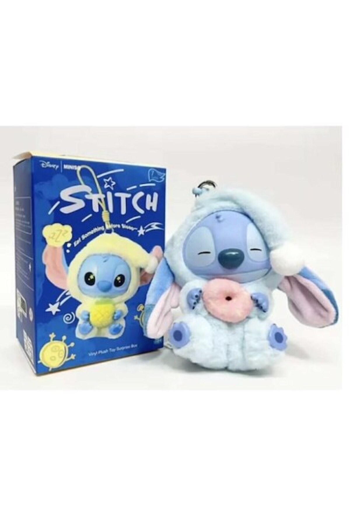 OEM Figurina Labubu Stitch Ediție Pastel, albastru, 20cm