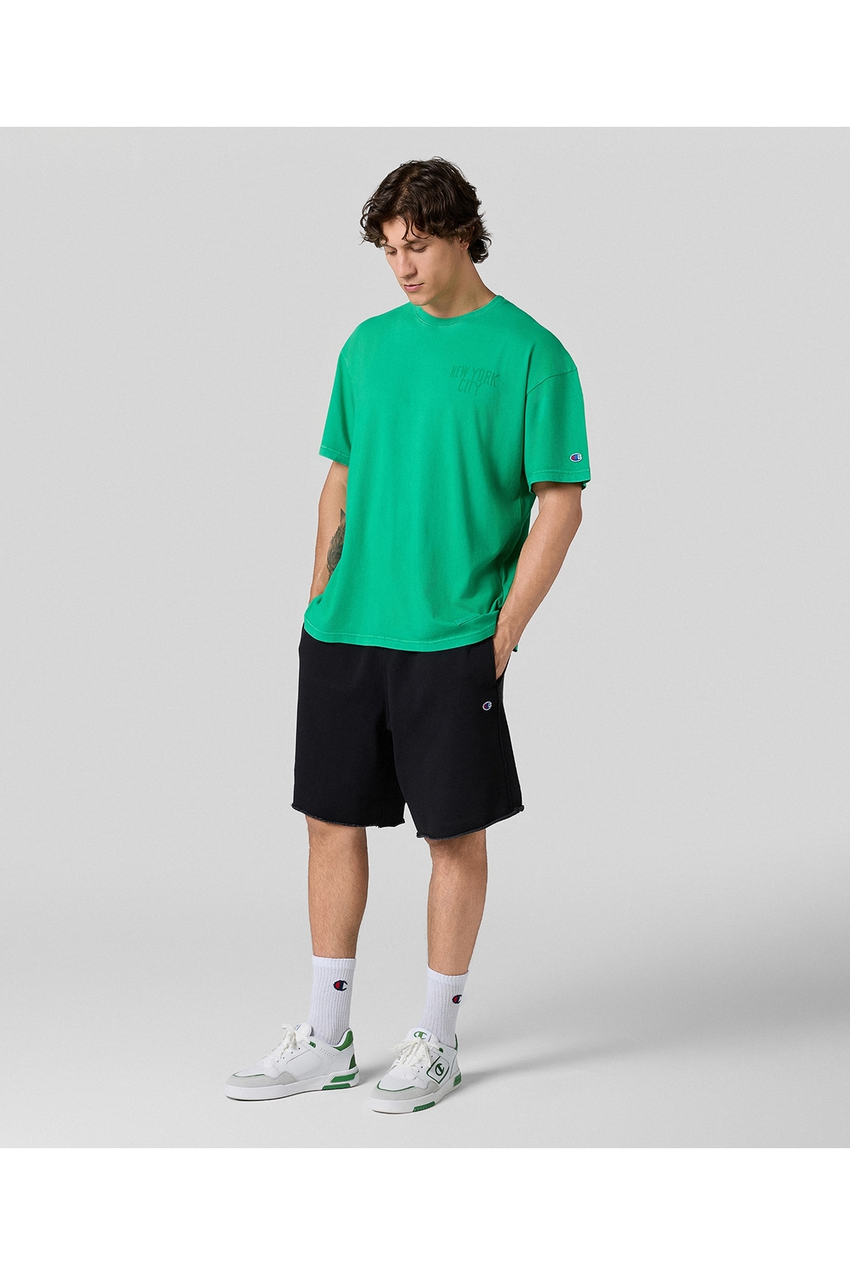 Champion  Time Capsule Shorts Siyah Erkek Şort -220747-KK001 - Görsel 4