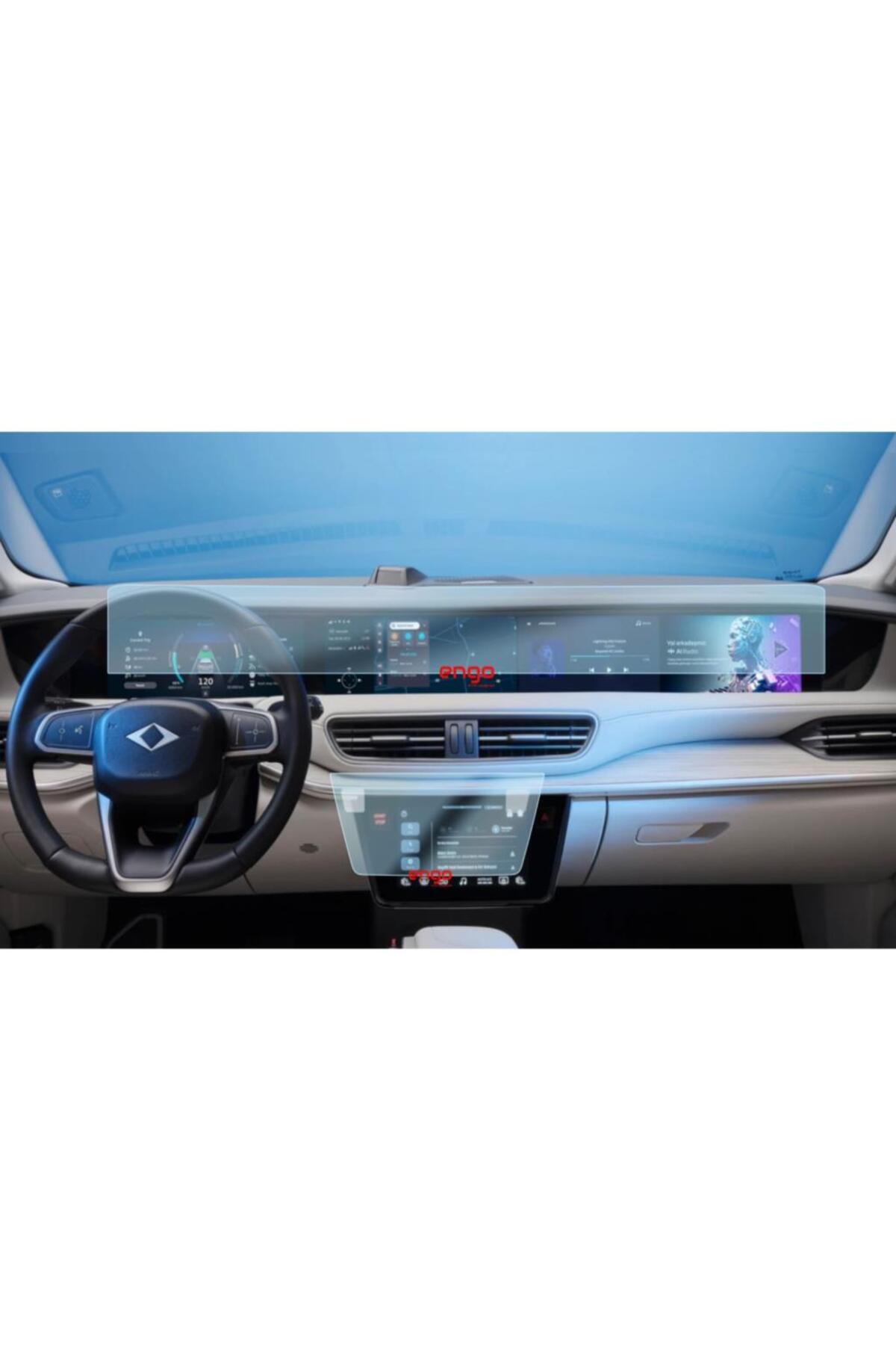 Engo TOGG T10F Ekran Koruyucu Gösterge Bilgi Ve Kumanda Ekranı