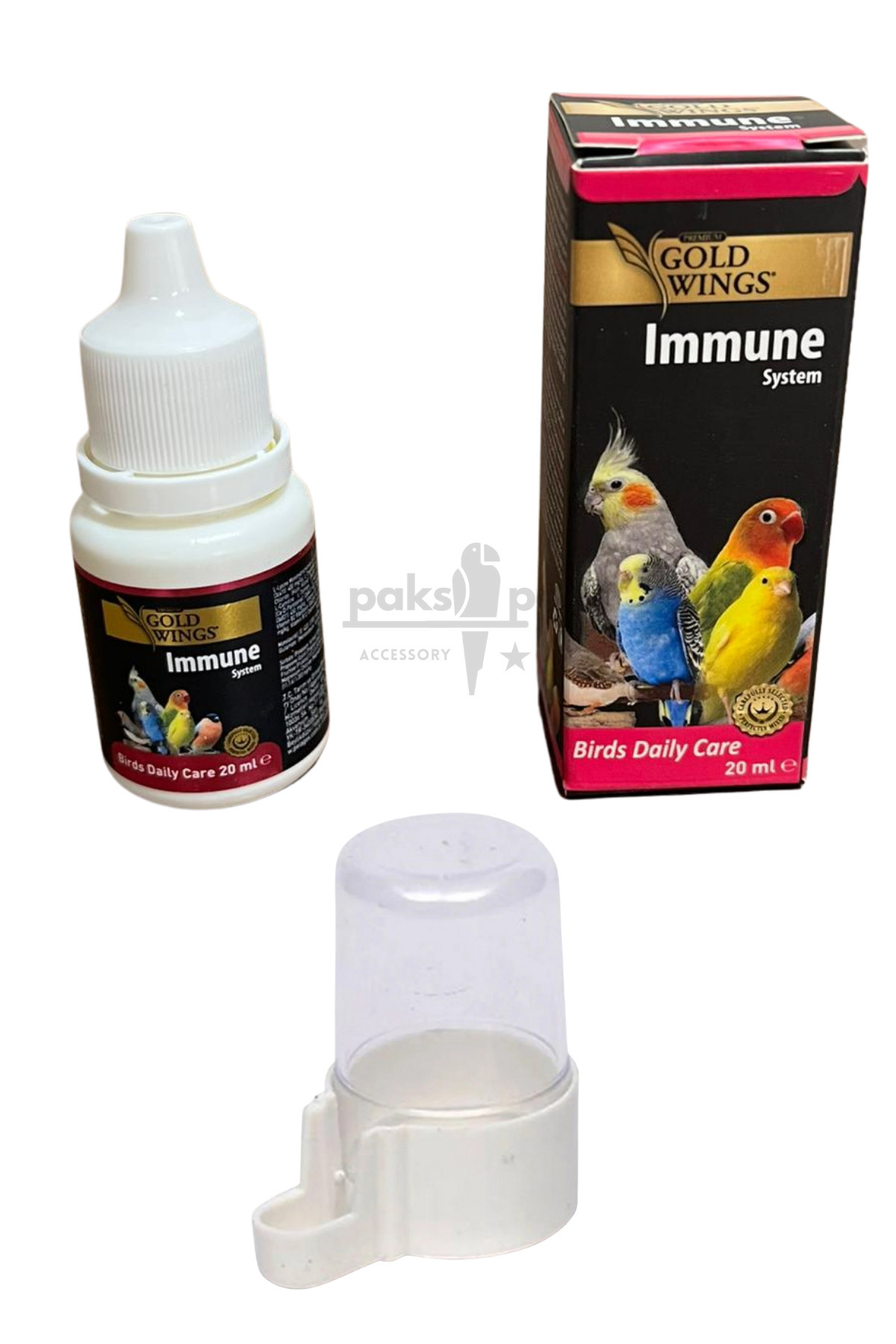 Paks Pet Goldwings Premium Immune 20 cc – Kuşlar İçin ve Önleyici Takviye