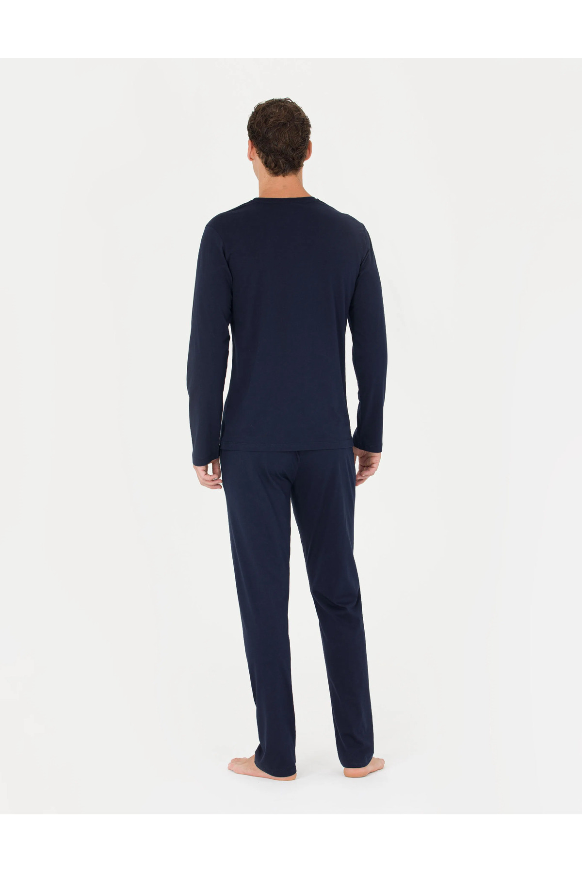 ست پیژامه و لباس خواب مردانه طرح دار فاق نرمال آستین بلند | پیر کاردین Pierre Cardin 432643763452 - تصویر 4