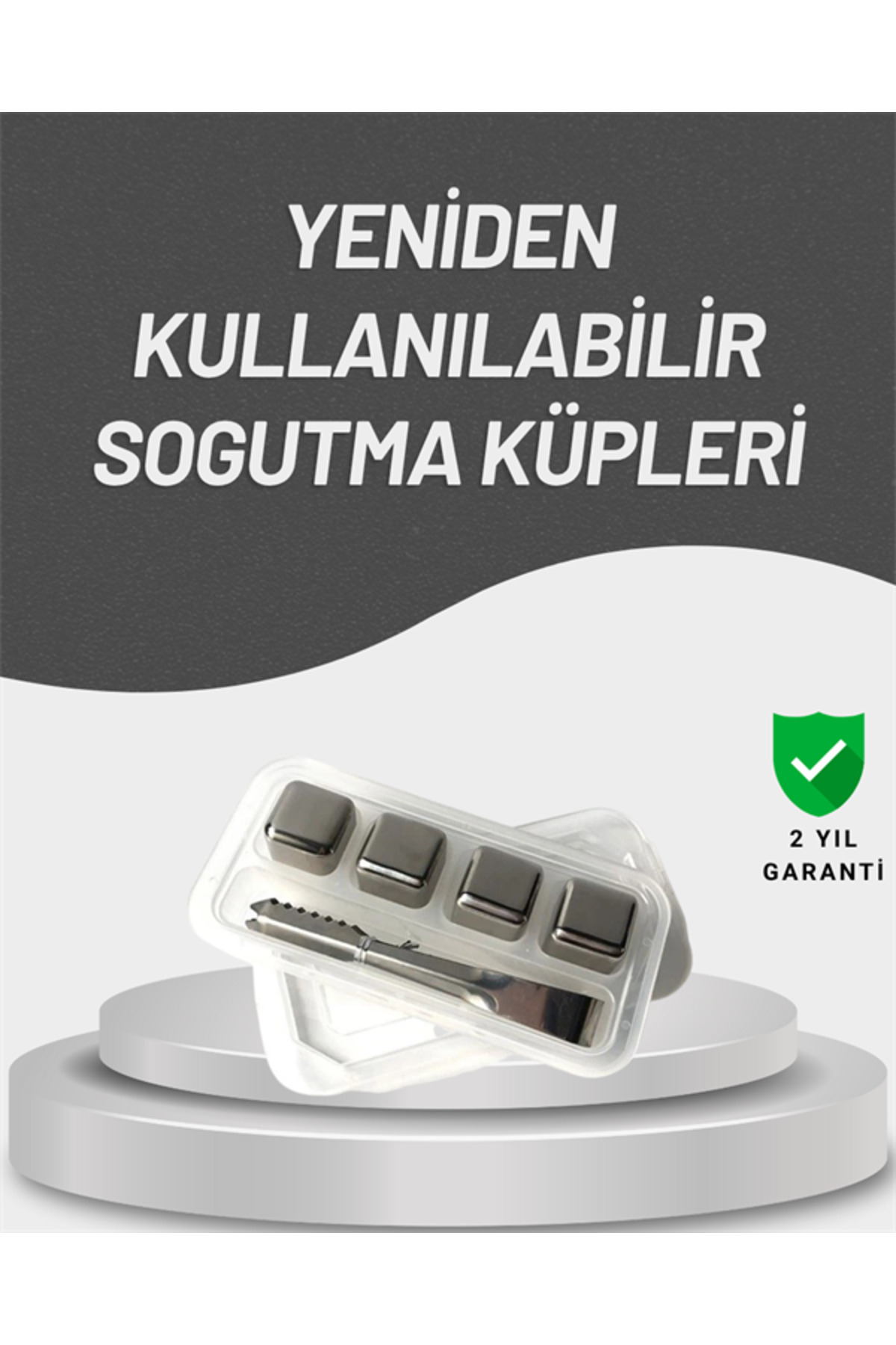 Toptan Bulurum Çevre Dostu Metal Buz Küpü ve Kullanışlı Klips Seti