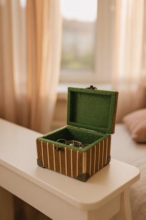 SANAT AHENK Berzah - Kadife Takı Kutusu