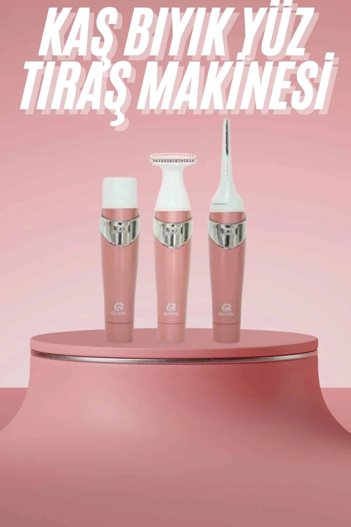 shopwave 3 Başlıklı Kıl Tüy Temizleyici Epilasyon Aleti Tüm Cilt Tiplerine Uygun