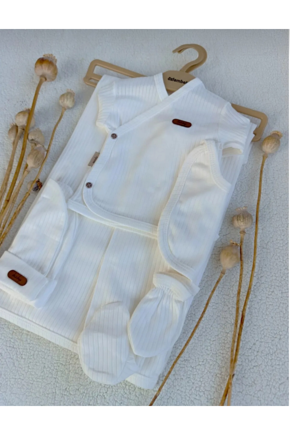 BabyWings Hastane Çıkışı 7'li Set Unisex Raporlu İnterlok fotoğrafı 2 (önizleme)