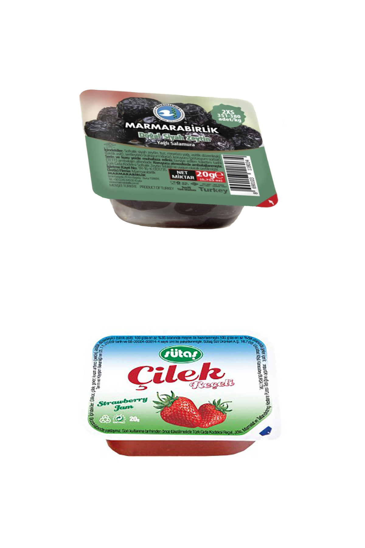 PİKNİK PAKETİ Kahvaltı Seti 2 Çeşit 10'lu Set