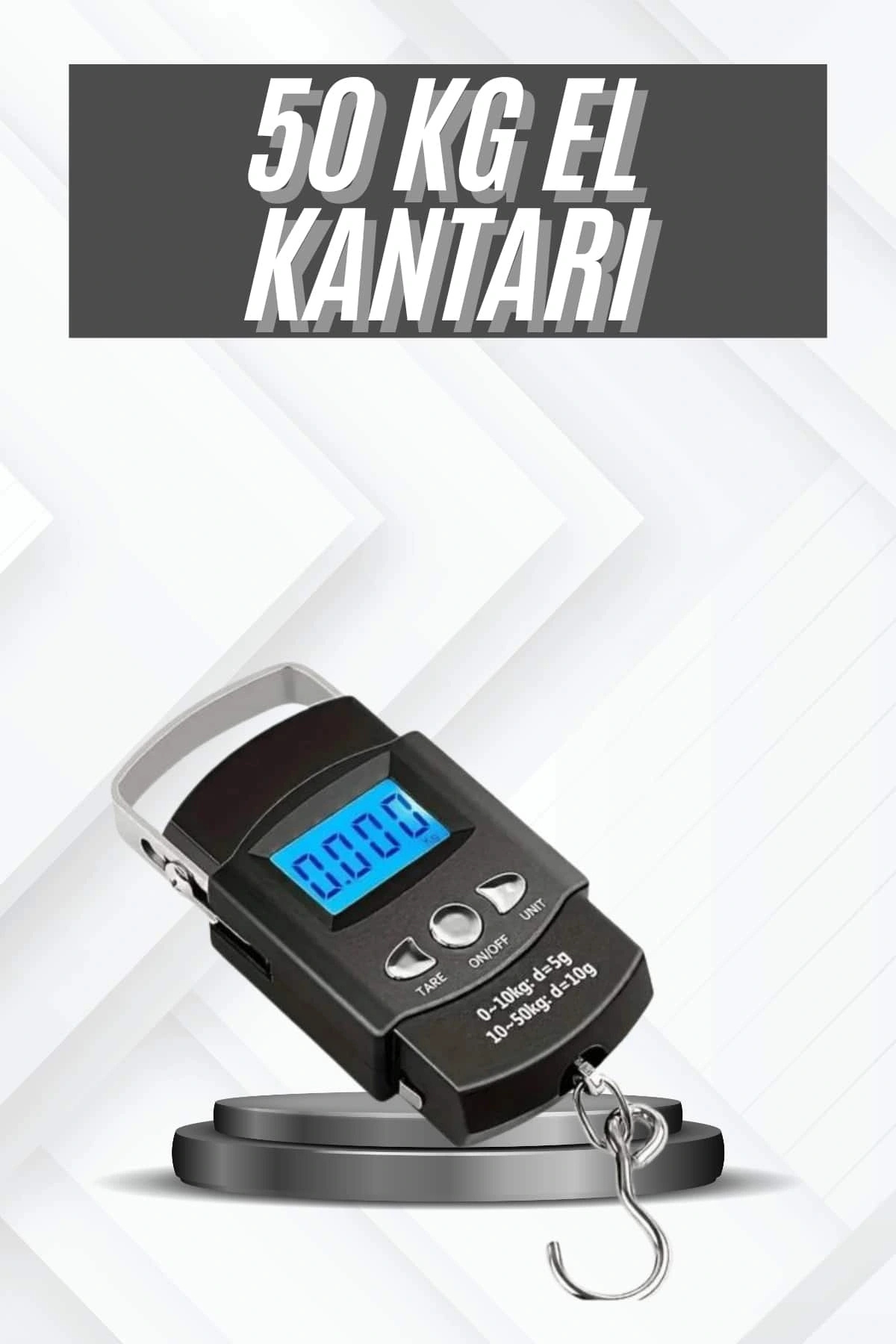 shopwave Profesyonel El Terazisi El Kantarı 50 Kg Dijital Göstergeli Tartı