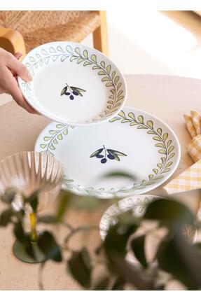 The Mia Olivos Yemek Tabağı 6lı Set 20 cm OVS0012