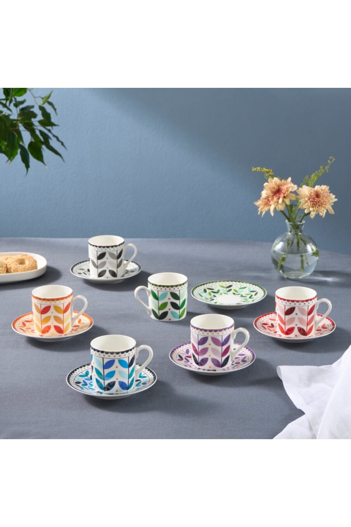 Karaca Tracy Gold Kaffeetassen-Set, 6 Personen, 80 ml