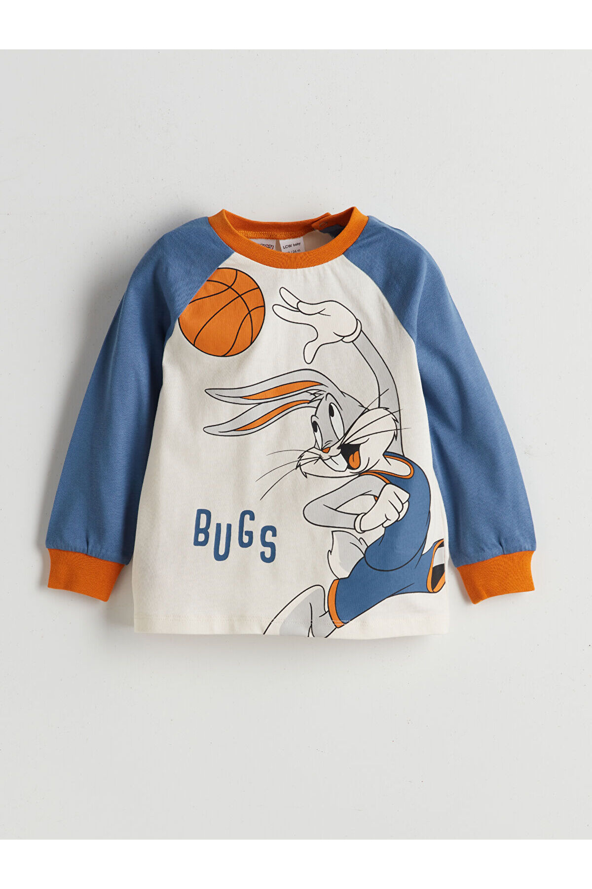 LC Waikiki LCW baby Bugs Bunny Baskılı Erkek Bebek Pijama Takım fotoğrafı 2 (önizleme)