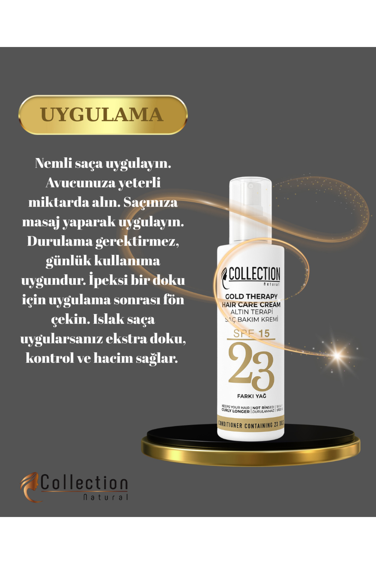 Altın Terapi Saç Bakım Kremi 250ml — ALTIN0250 — تصویر 3 از 4