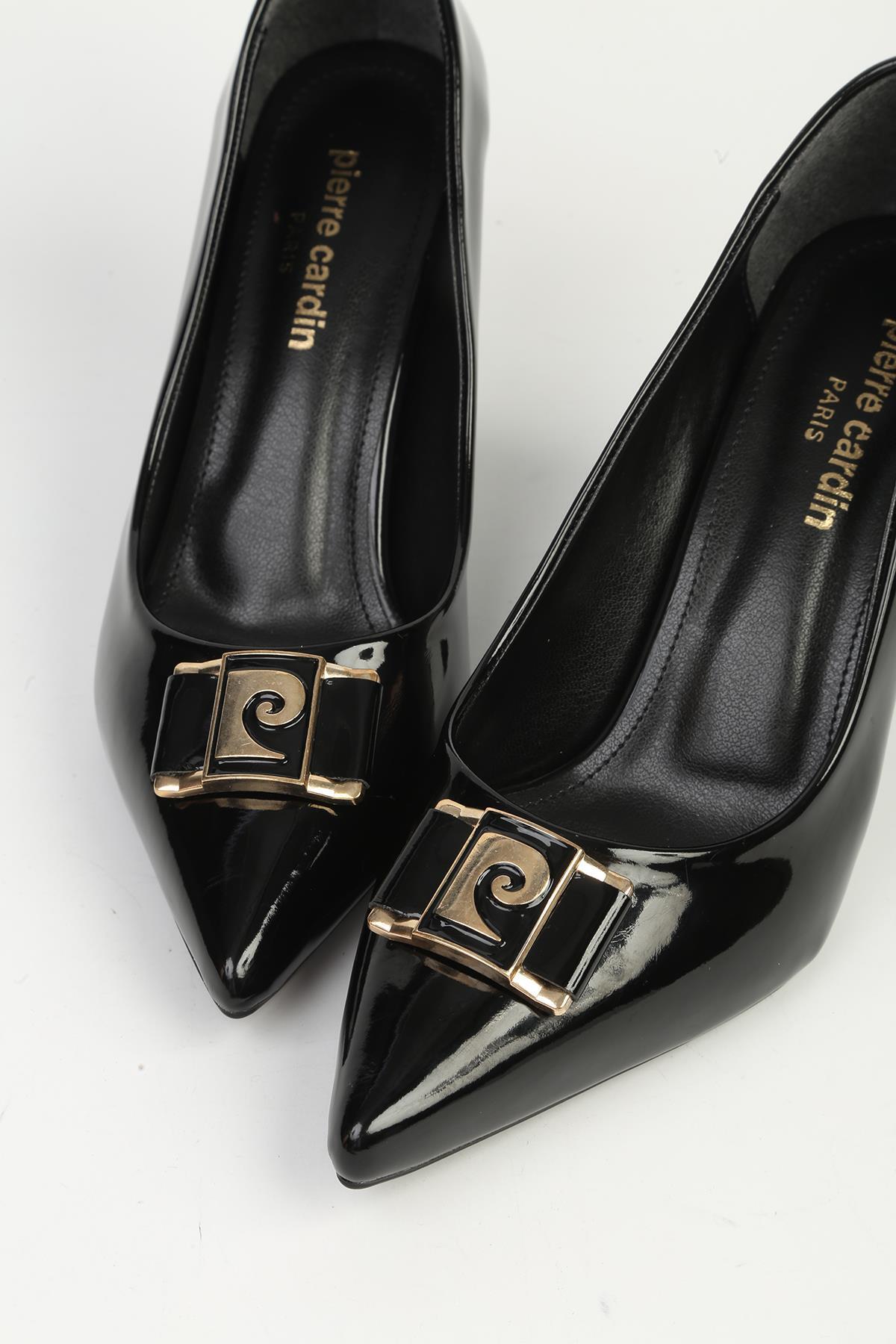 Pierre Cardin Siyah Rugan Topuklu Ayakkabı PC-54966